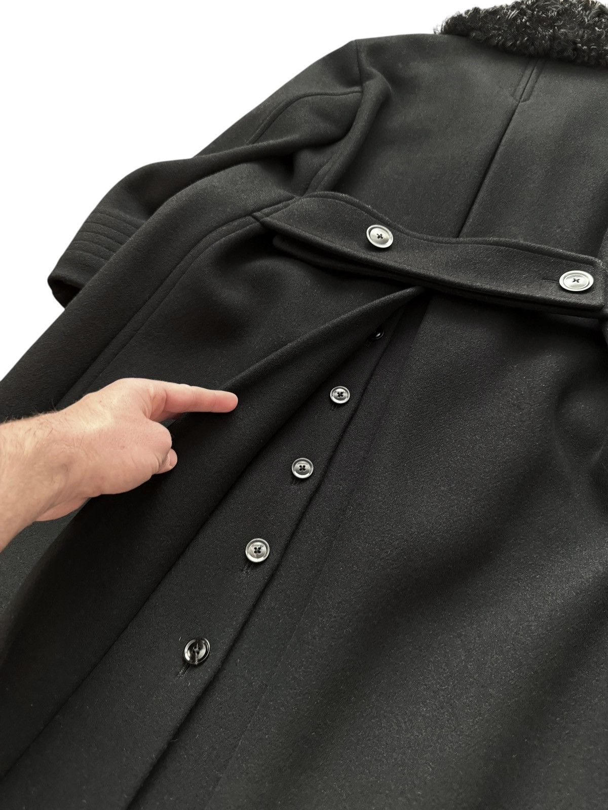 Tom Ford $6,000 Shearling Collar Wool Overcoat Size US S / EU 44-46 / 1 - 24 Thumbnail