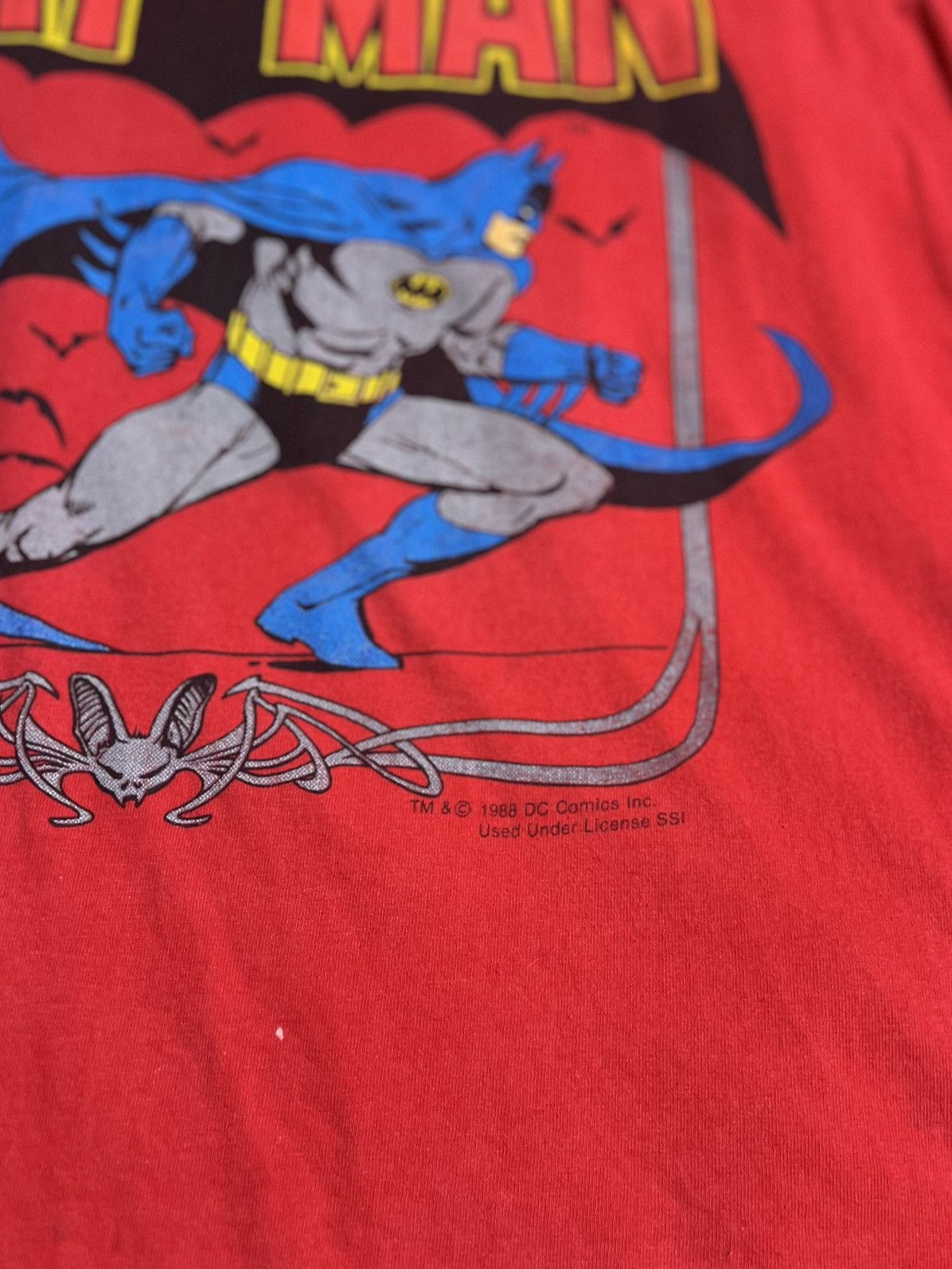 DC Comics × Vintage Vintage Batman T-shirt Size US XL / EU 56 / 4 - 3 Thumbnail