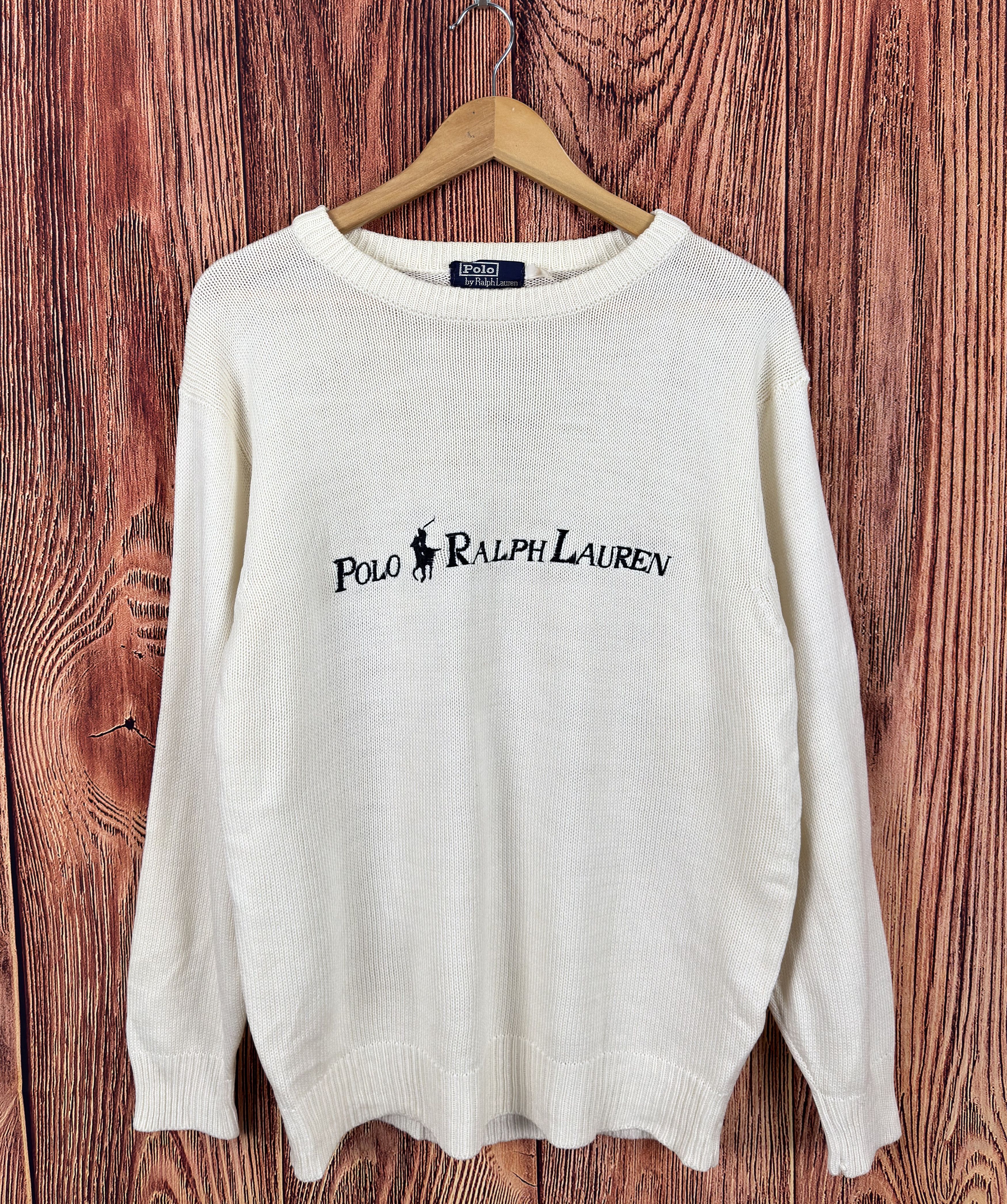 Polo Ralph Lauren Vintage POLO RALPH LAUREN Big Logo Sweater Size US L / EU 52-54 / 3 - 1 Thumbnail