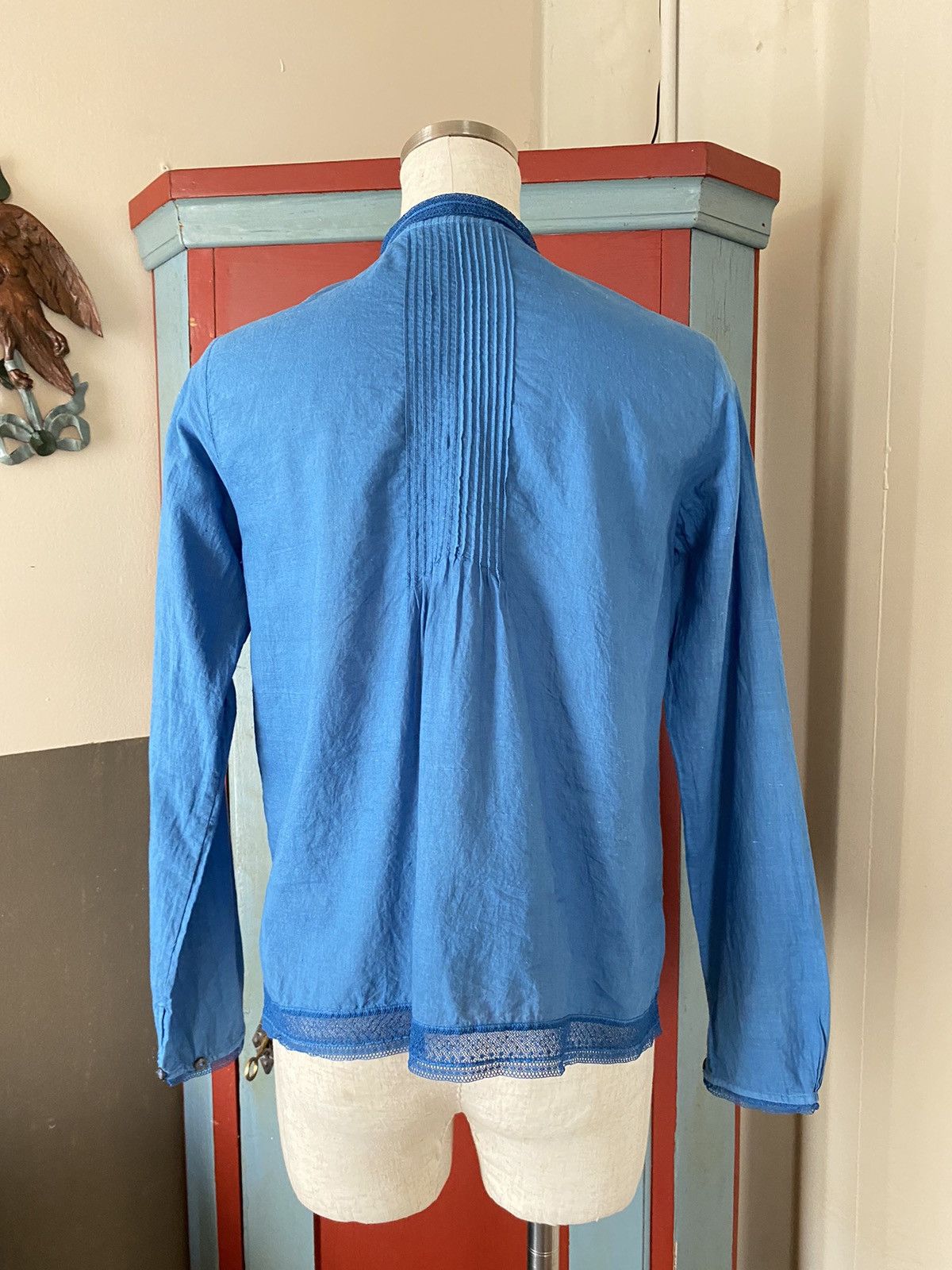45rpm 45rpm Blue Indigo Embroidered Long-Sleeve Shirt Size XS / US 0-2 / IT 36-38 - 7 Thumbnail