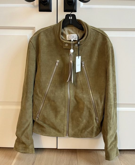 Maison Margiela Maison Margiela 5 Zip Suede Leather Jacket | Grailed