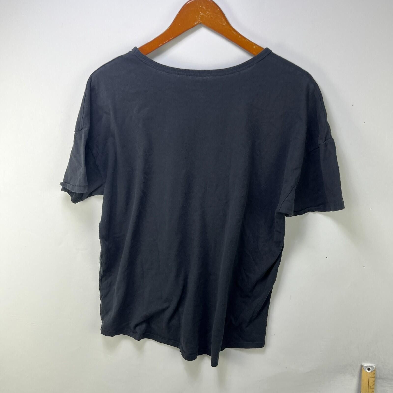 Vintage Vintage Sun Faded Black Single Stitch Ringer T-Shirt Large Size US L / EU 52-54 / 3 - 8 Thumbnail