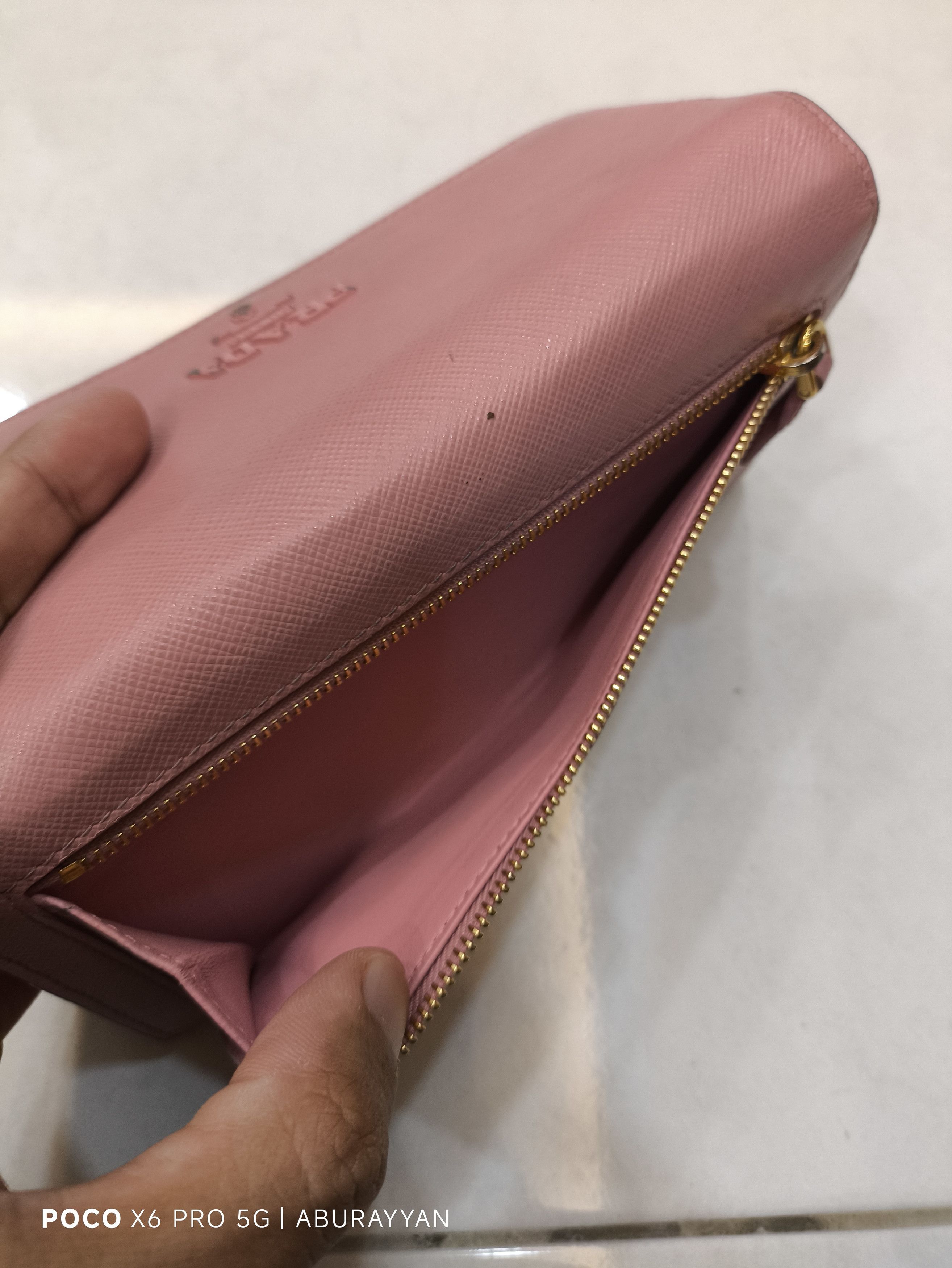 Prada Prada Saffiano Leather Continental Wallet In Begoniarosa Size ONE SIZE - 8 Thumbnail