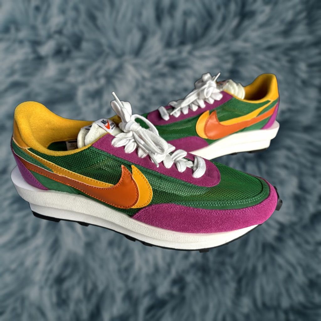 Nike Nike sacai x LDWaffle Pine Green Yellow Suede Leather BV0073-301 11.5 Mens Sneaker Size US 12 / EU 45 - 1 Thumbnail