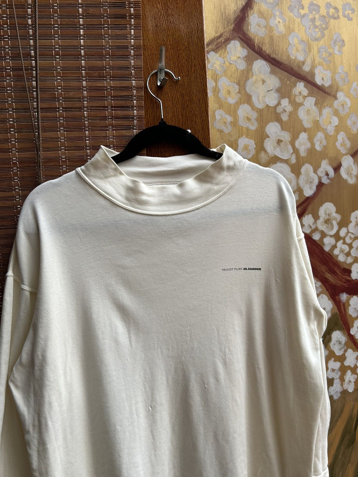 Jil Sander 90s Pure Tricot Pure Jil Sander Long Sleeve Mock Neck Tee Size L / US 10 / IT 46 - 3 Thumbnail