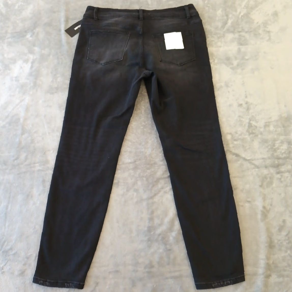 Vintage Flying Monkey Jeans Womens Size 32 Black Distressed Button Fly 34x28 New Size 24" / US 00 / IT 34 - 6 Thumbnail