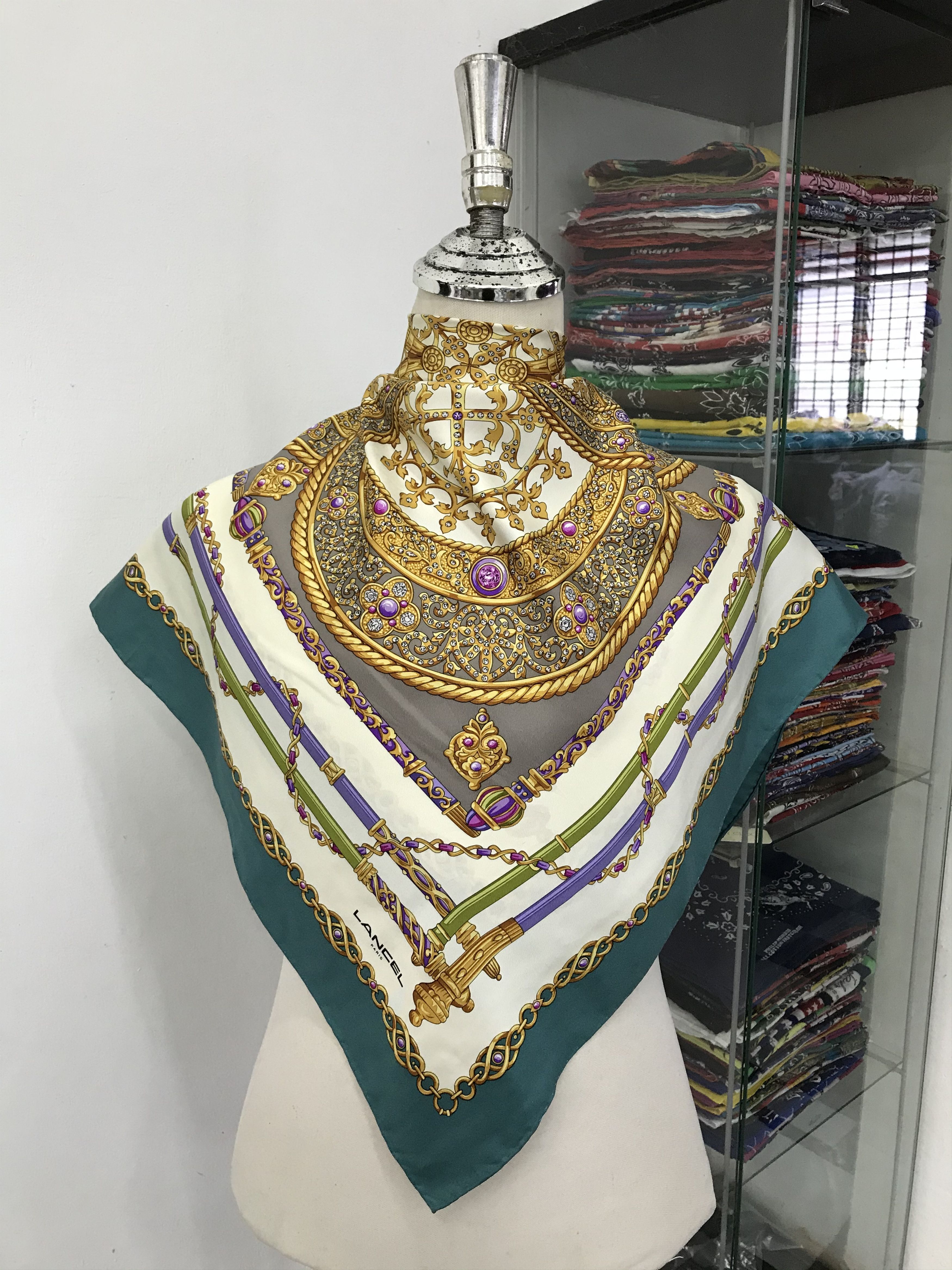 Lancel Vintage Lancel Silk Scarf Size ONE SIZE - 1 Thumbnail