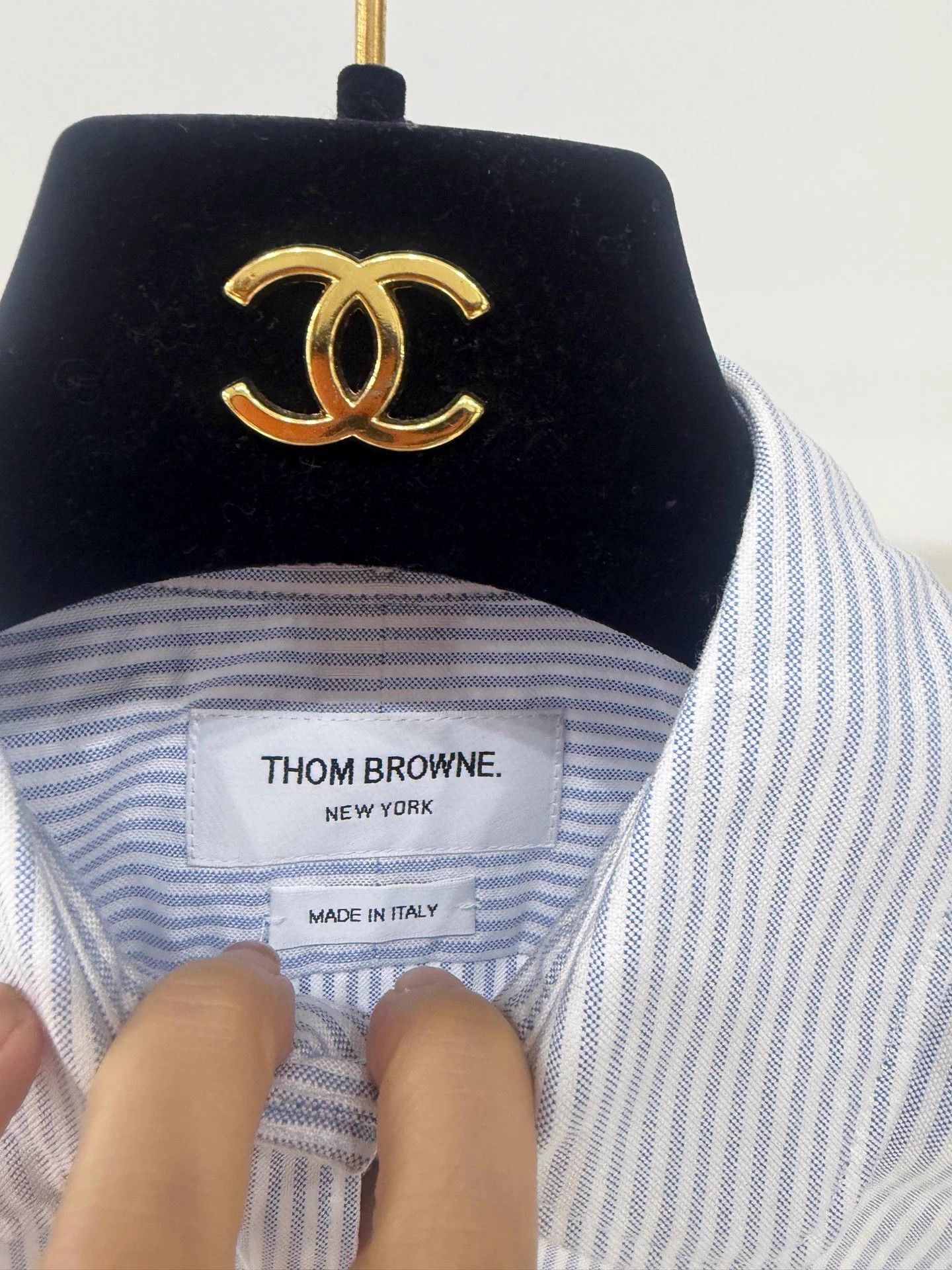 Thom Browne Thom Browne Blue Stripe Shirt 38 MINT Preppy Size S / US 4 / IT 40 - 4 Thumbnail