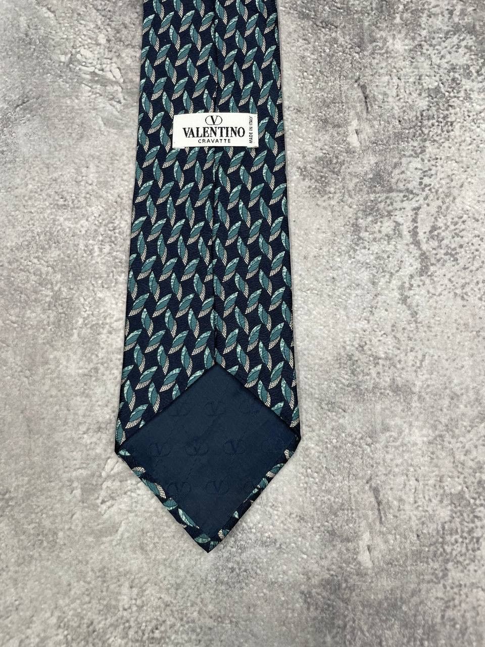 Valentino Valentino Cravatte Silk Tie Patterned Blue Green Size ONE SIZE - 3 Thumbnail