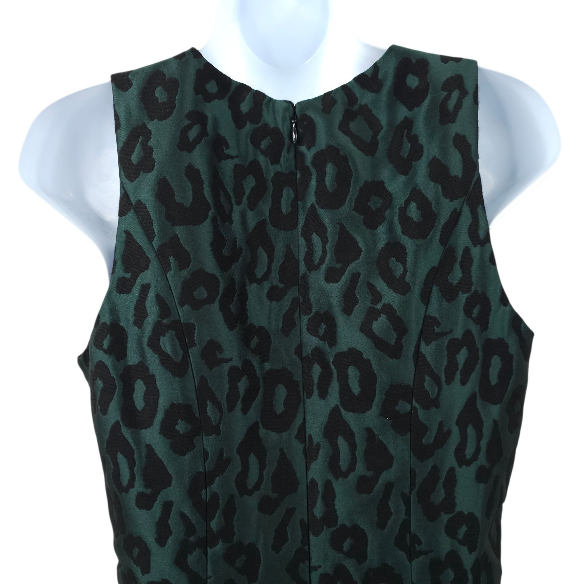 Loft Ann Taylor Loft Leopard Print Jacquard Fit & Flare Dress 4 Size S / US 4 / IT 40 - 14 Thumbnail