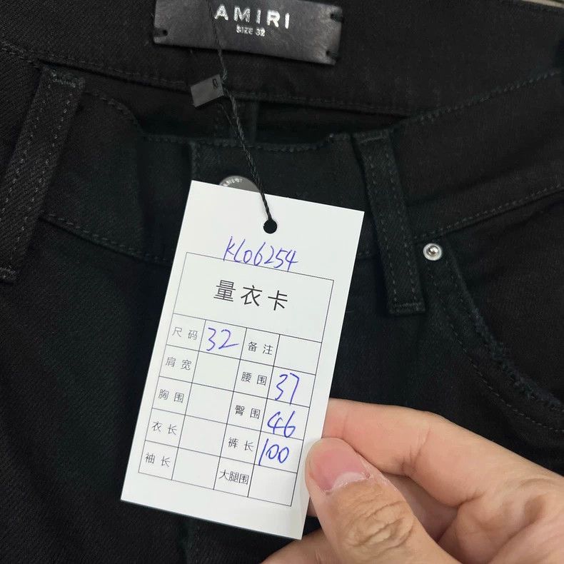 Amiri Amiri Black washed leather brand jeans 2506-Nextarrow Size US 32 / EU 48 - 8 Thumbnail