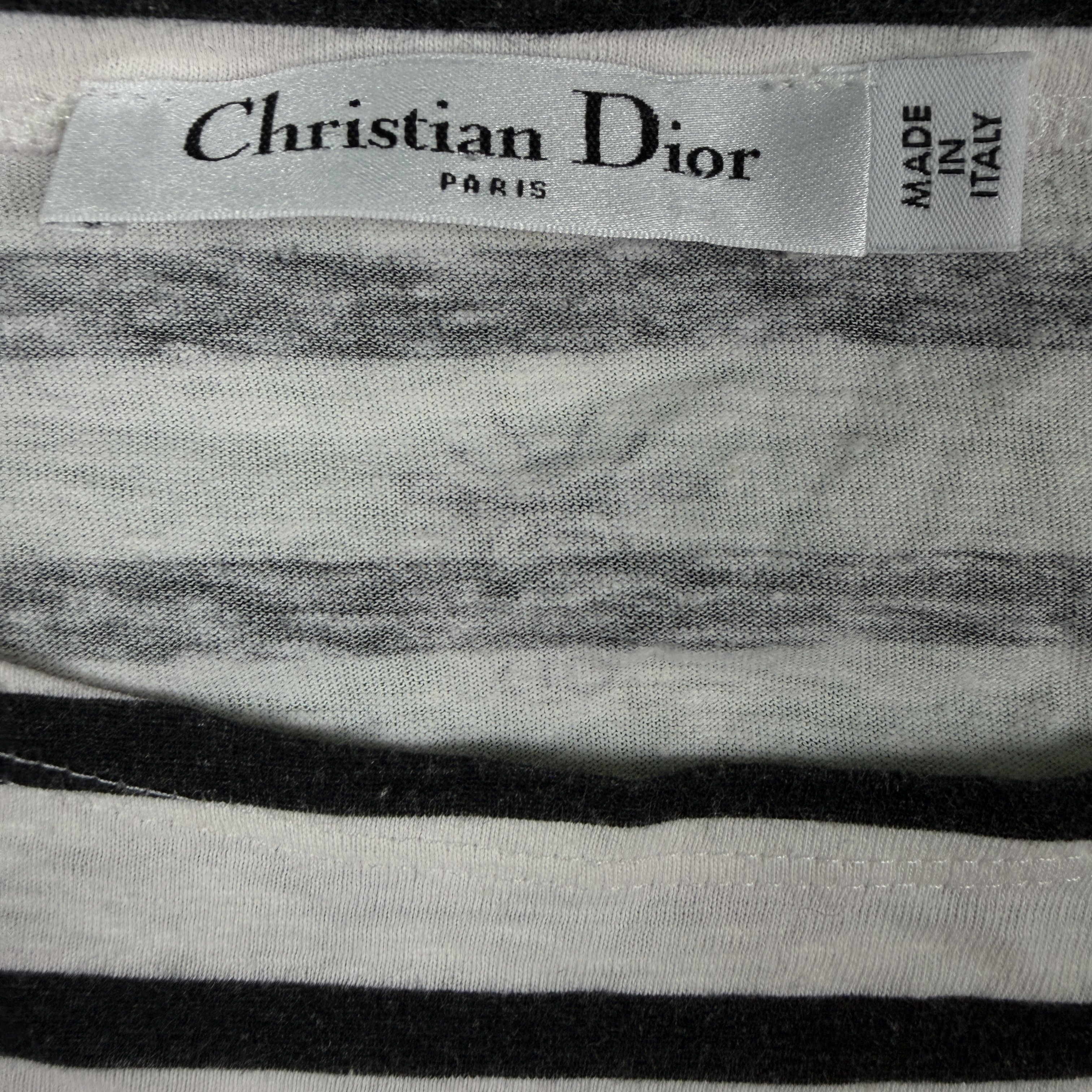 Dior Christian Dior Striped Feminist Long Sleeve Shirt Size XS / US 0-2 / IT 36-38 - 3 Thumbnail