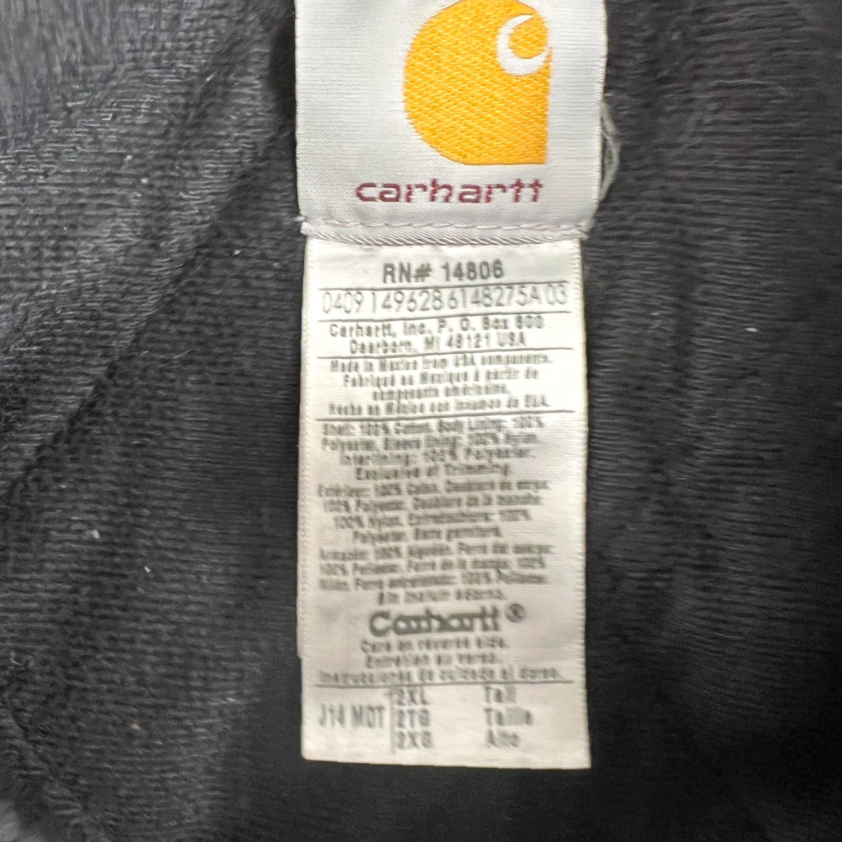 Carhartt VTG Carhartt J14 MDT Santa Fe Jacket Men's Navy Quilted Workwear Coat 2XL Size US XXL / EU 58 / 5 - 5 Thumbnail