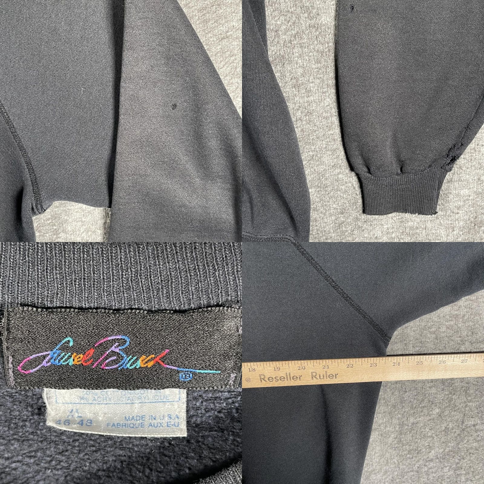Vintage VINTAGE Laurel Burch Sweatshirt L Black Graphic Print Art Of Human Being Pullover Crew Neck Unisex Adults Size US L / EU 52-54 / 3 - 8 Thumbnail