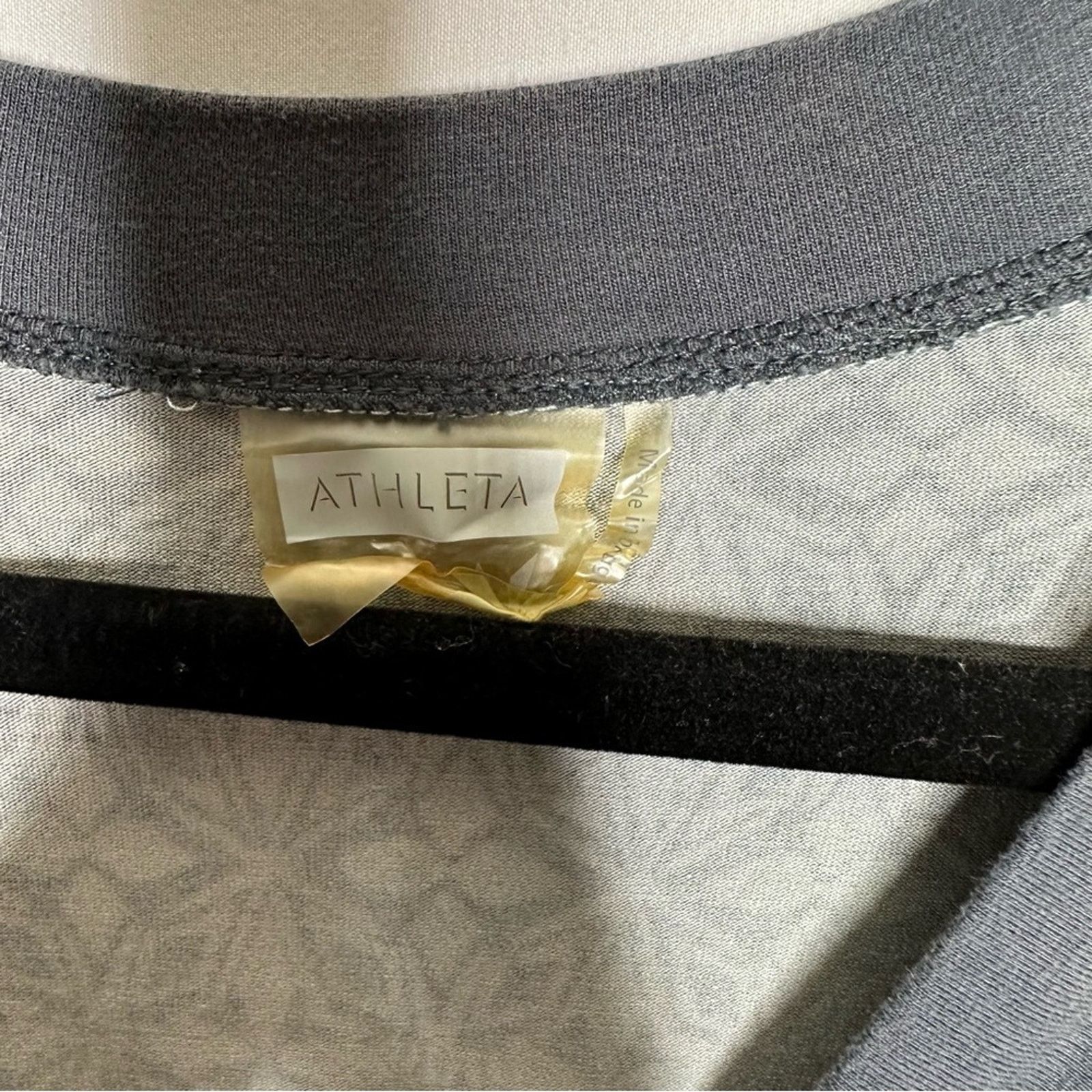 Athleta ATHLETA Gray V-Neck Dress in Large Size L / US 10 / IT 46 - 2 Thumbnail