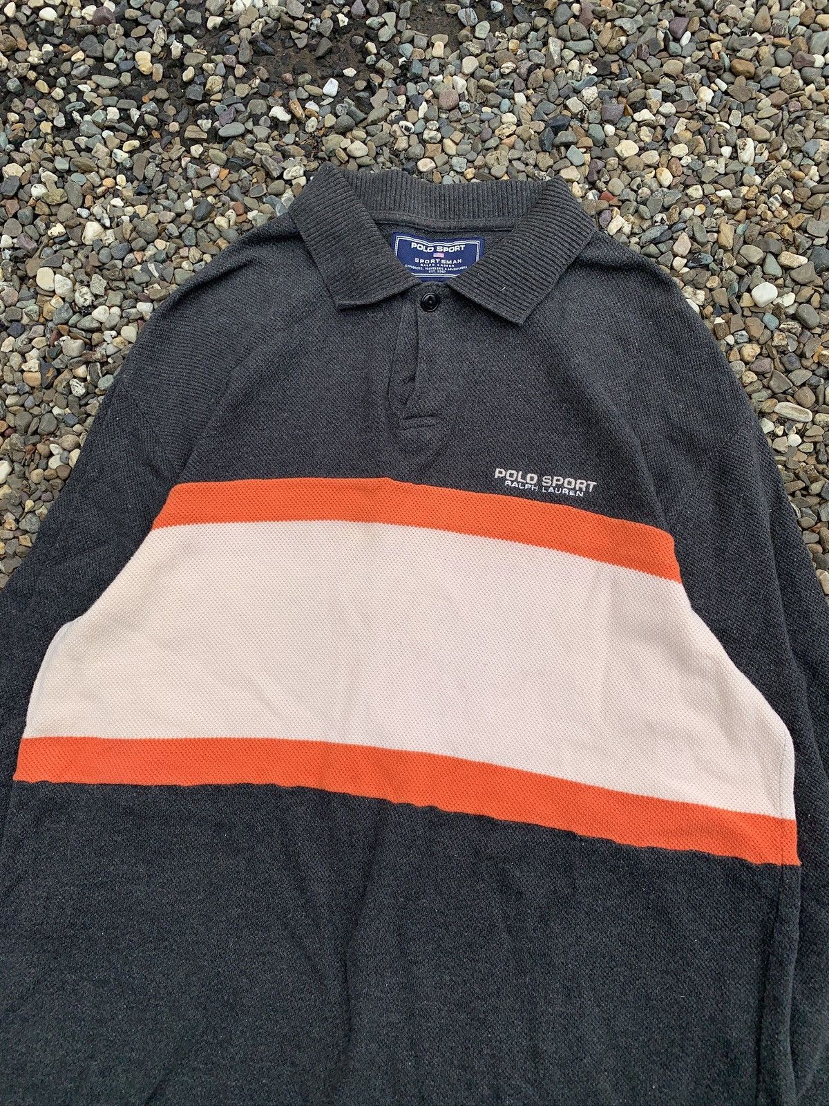 Polo Ralph Lauren Polo Sportsman Ralph Lauren Striped Longsleeve Rugby Shirt Size US M / EU 48-50 / 2 - 4 Thumbnail