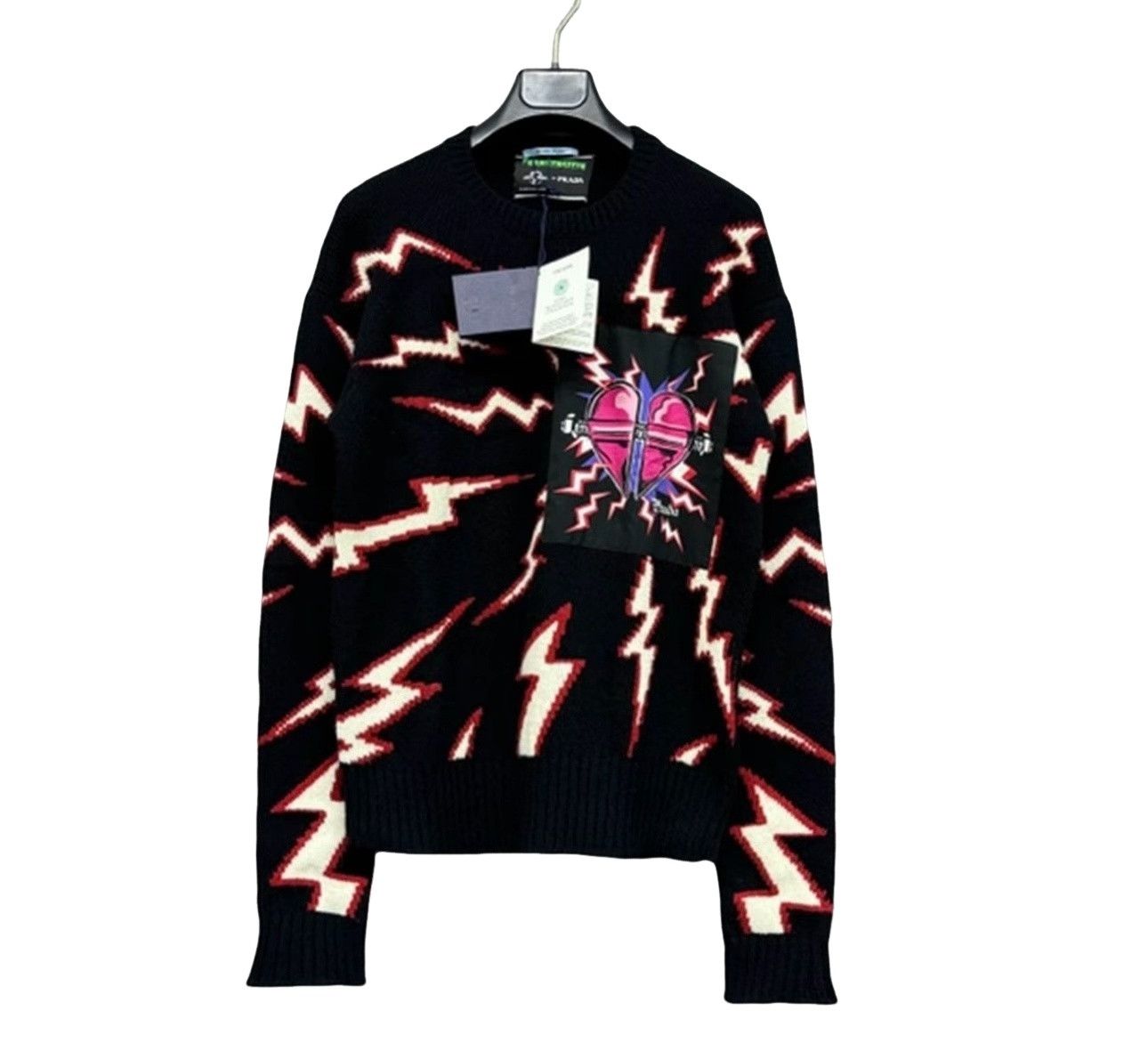 Prada Prada Frankenstein Lightning Sweater 44 Size US S / EU 44-46 / 1 - 1 Thumbnail