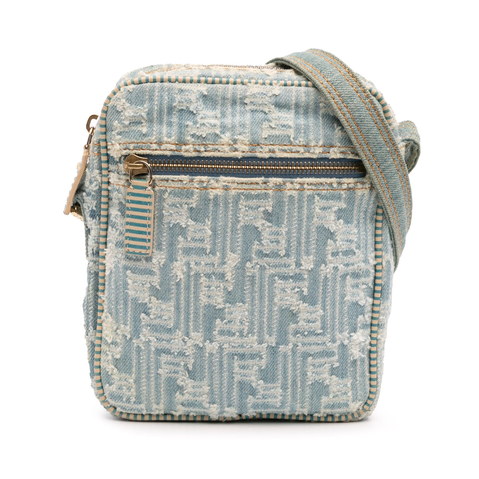 Fendi Zucca Denim Crossbody Size ONE SIZE - 1 Thumbnail