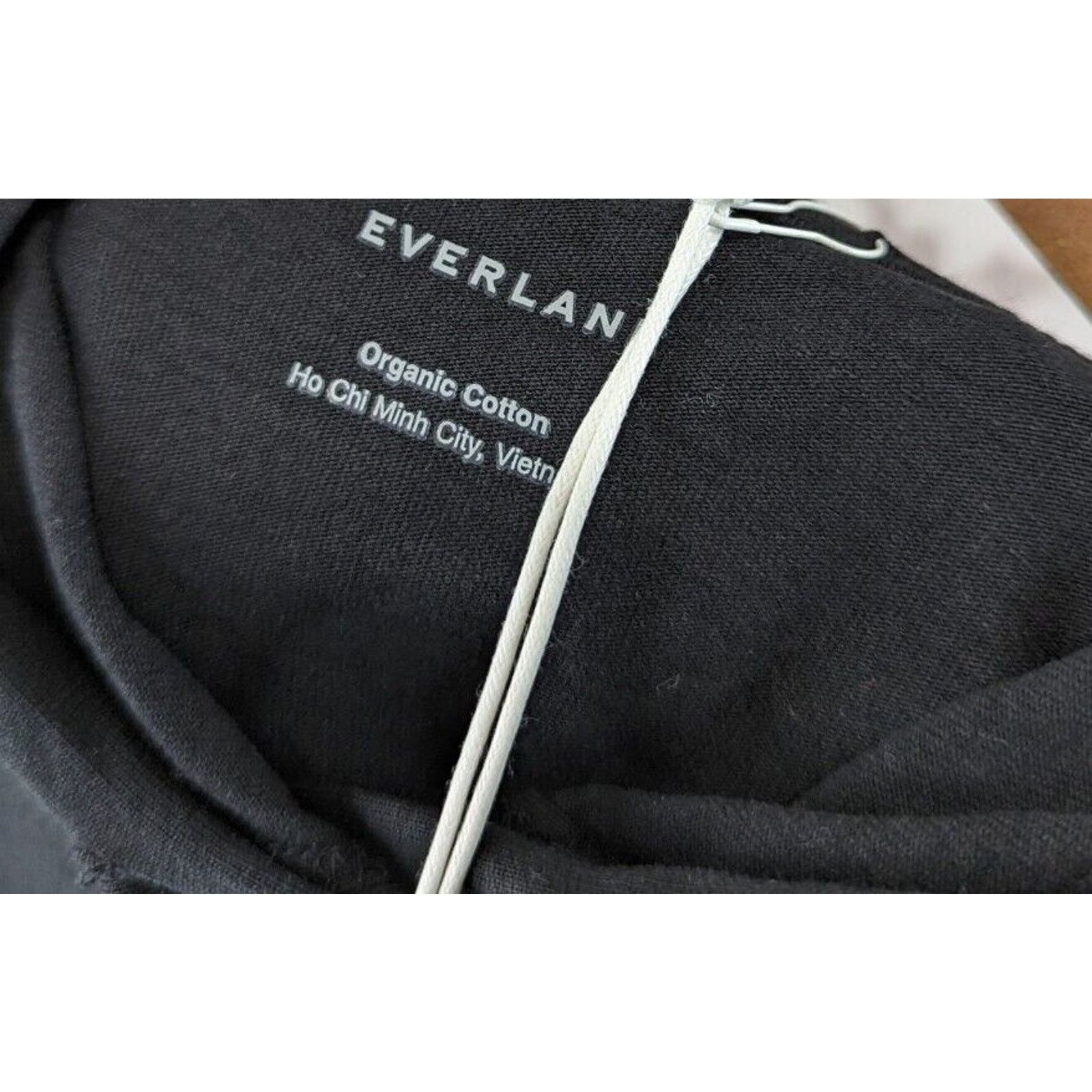 Everlane Everlane Hoodie Womens XS Black Retro Jersey Sweatshirt Size XS / US 0-2 / IT 36-38 - 3 Thumbnail