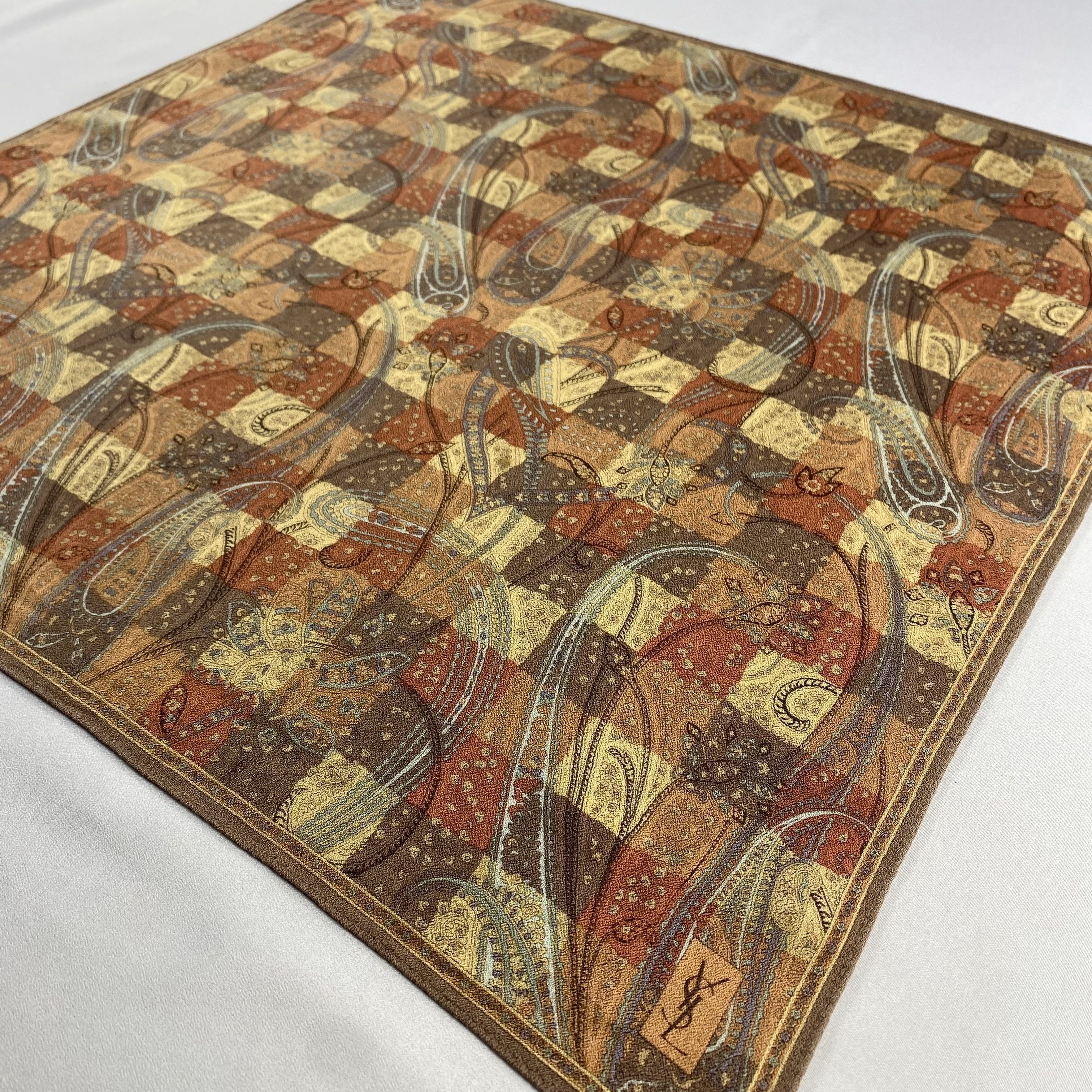 Vintage Yves Saint Laurent Handkerchief / Neckerchief-P1505 Size ONE SIZE - 2 Thumbnail