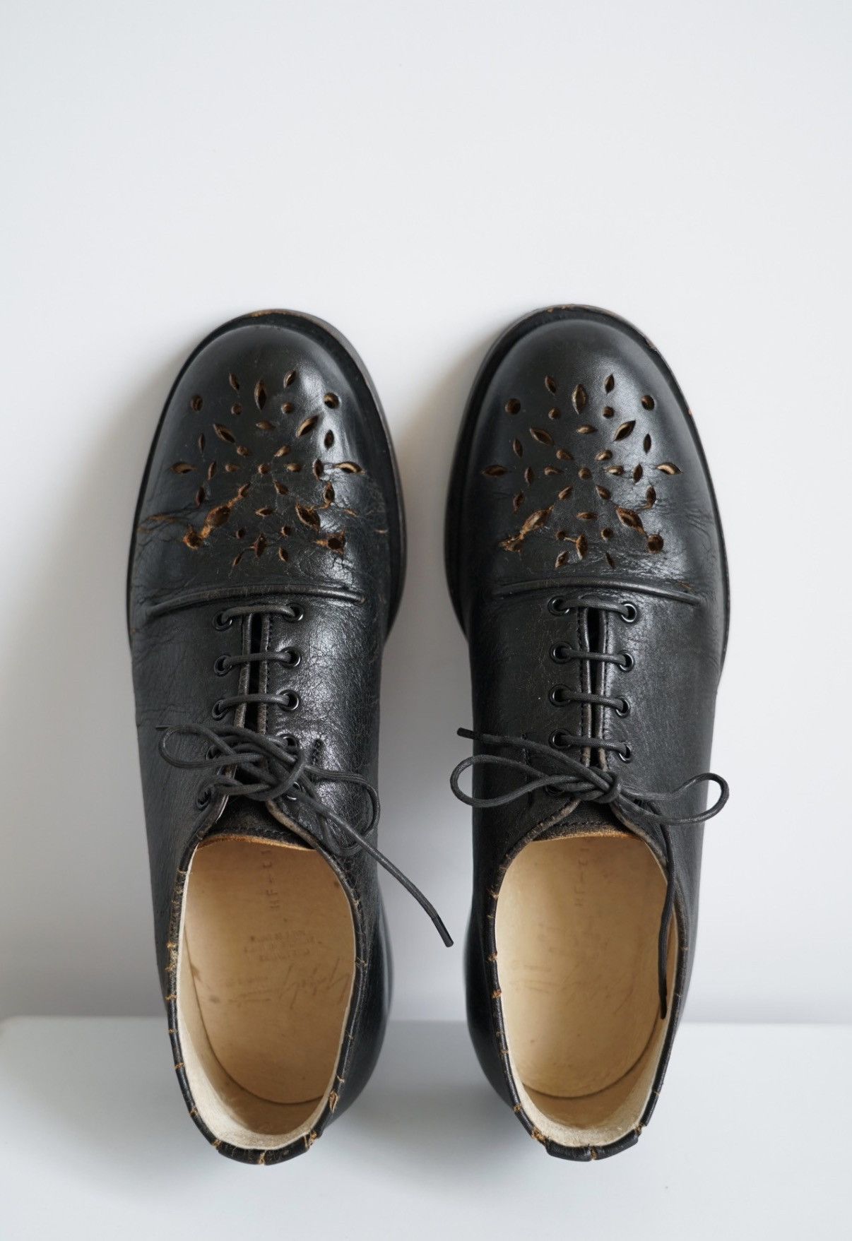 Yohji Yamamoto Yohji Yamamoto 96ss Flower & Boy Cutout Leather Shoes K4 Size US 7.5 / EU 40-41 - 5 Thumbnail