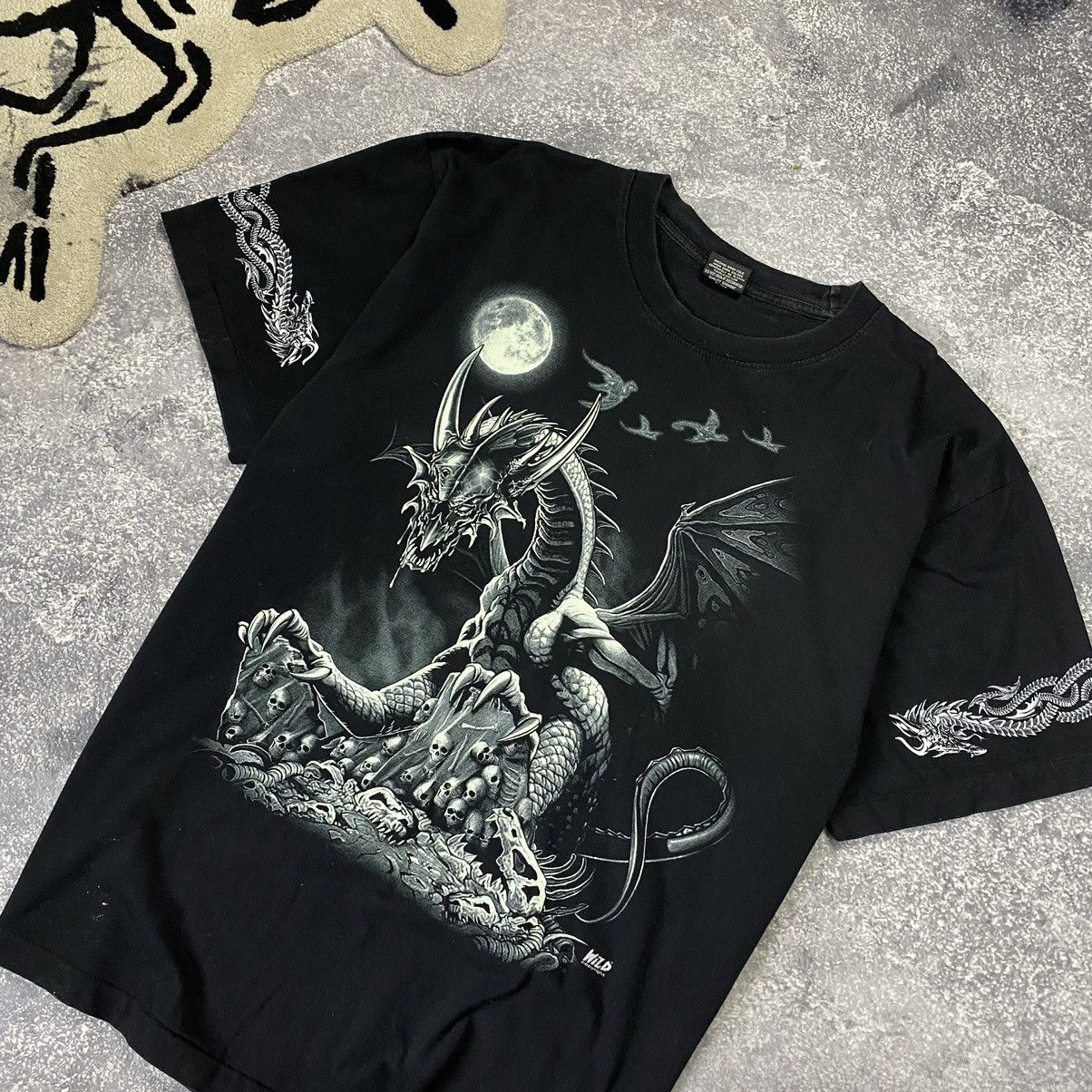 Band Tees Vintage Wild Big Graphic Dragon logo made in USA 90’s tee Size US XL / EU 56 / 4 - 5 Thumbnail