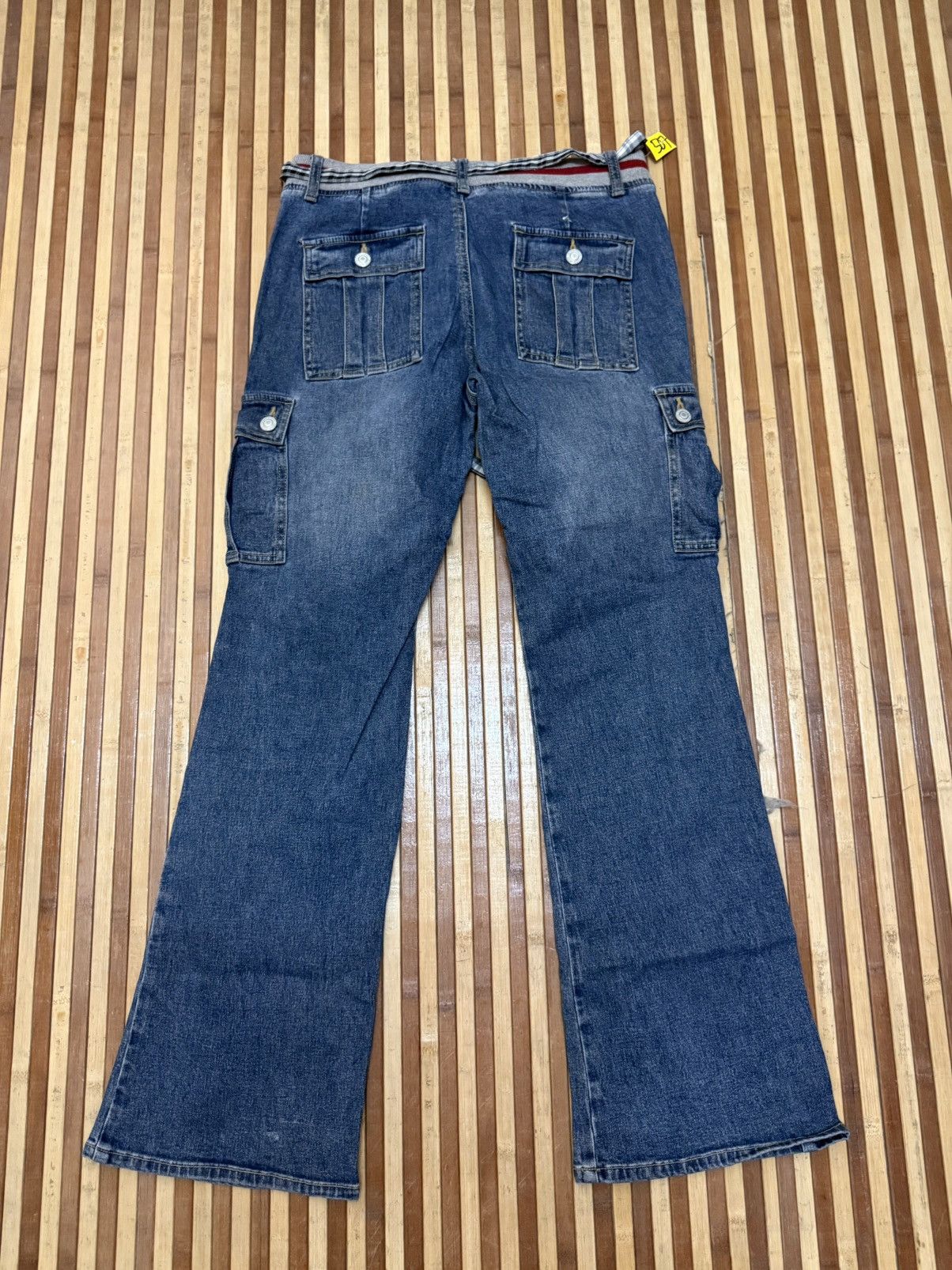 Japanese Brand Vintage Oririn Denim Cargo Pants Big Pockets / Streetwear Size US 30 / EU 46 - 7 Thumbnail