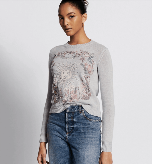 Dior o1w1db10725 424S57 Embroidered Sweater in Multicolor Size XL / US 12-14 / IT 48-50 - 4 Thumbnail