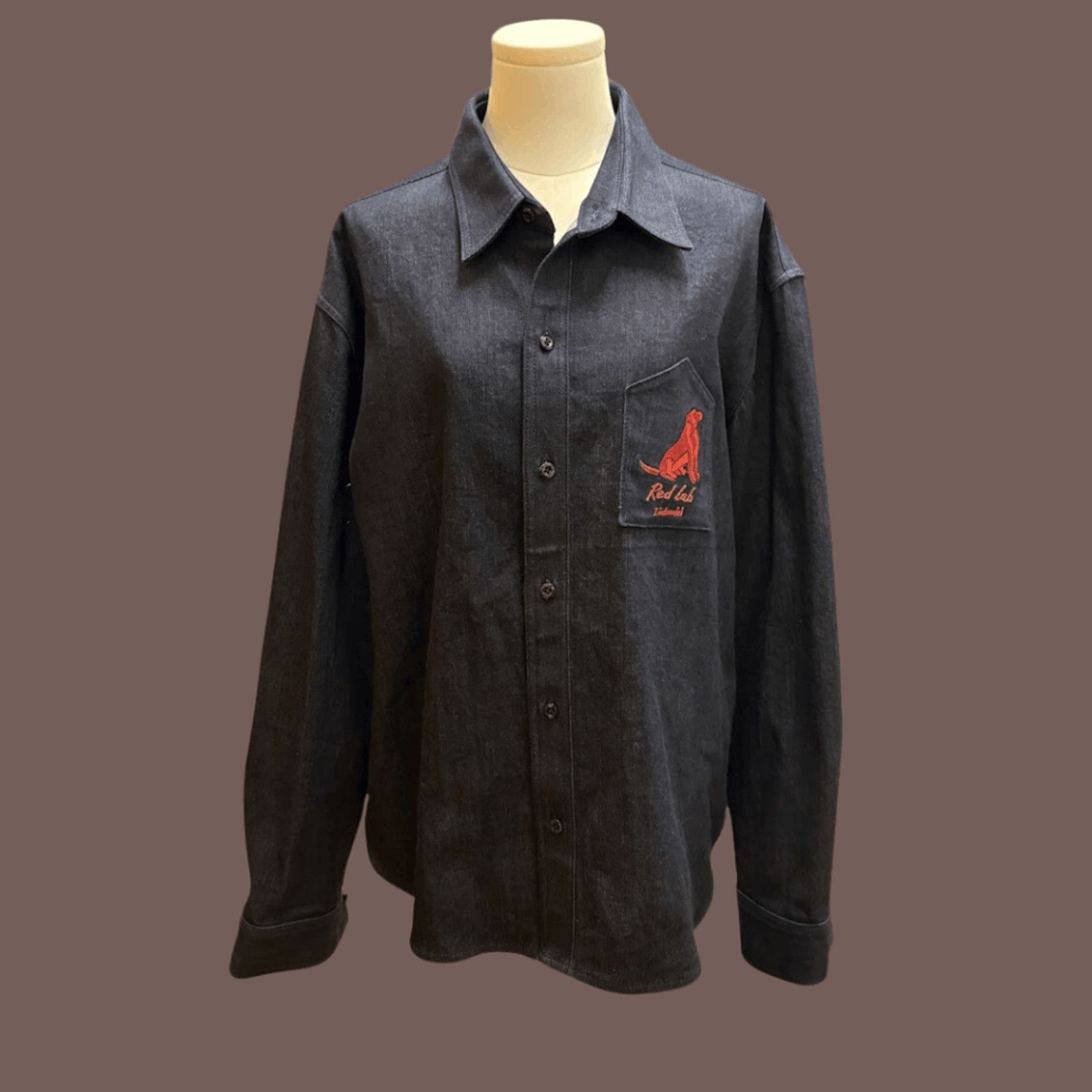 Al’s Attire Denim Red Lab Zinfandel Embroidered SF Workwear