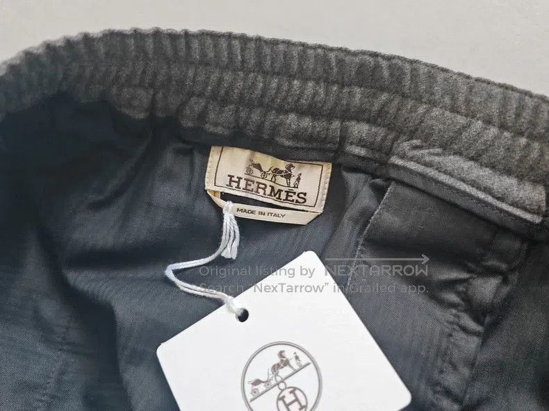 Hermes Hermes Men's cashmere sports pants, dark gray color Size US 40 / EU 56 - 3 Thumbnail