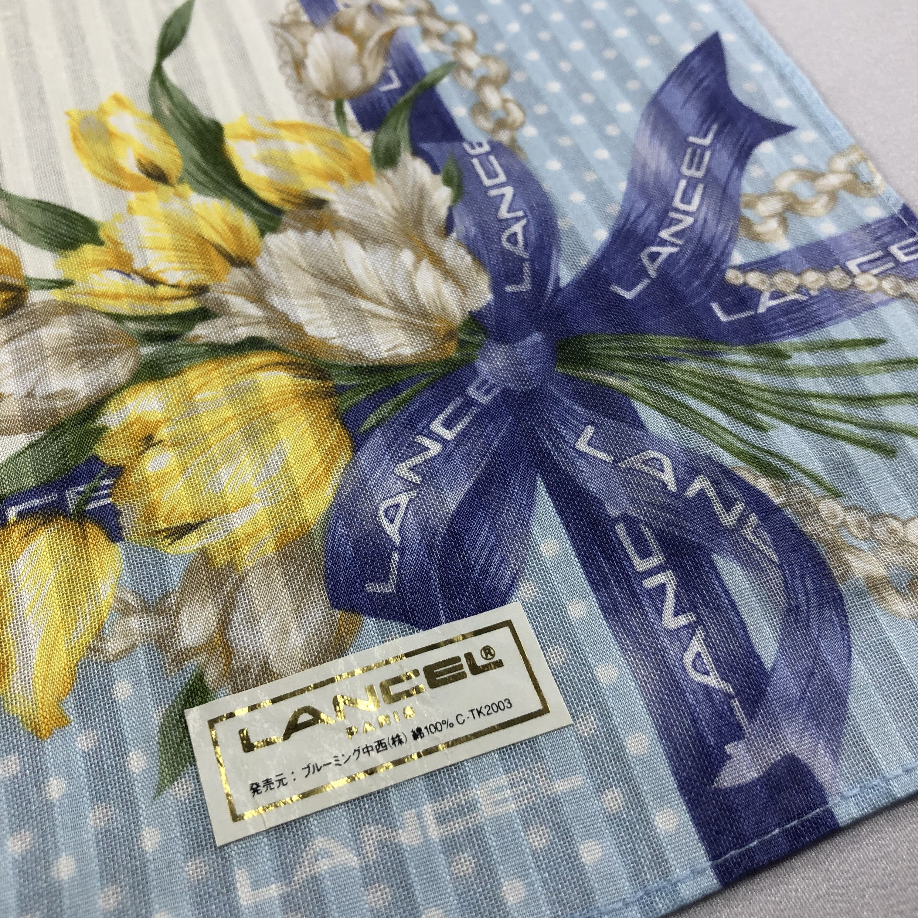 Lancel × Vintage Lancel Handkerchief Neckerchief Bandana H1712 Size ONE SIZE - 5 Thumbnail
