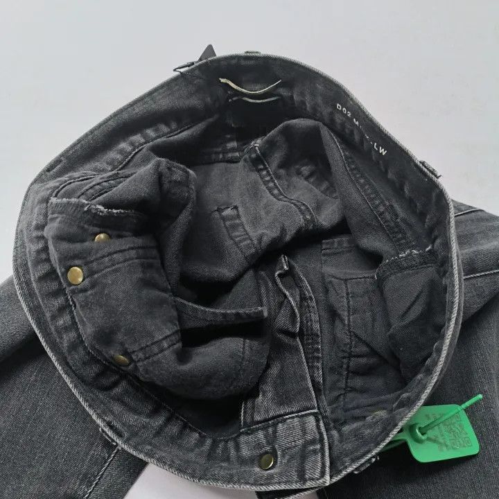 Saint Laurent Paris Saint Laurent Black Straight-Leg Denim Pants-2507 Size US 29 - 5 Thumbnail