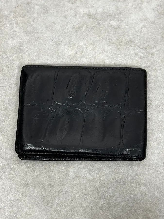 Roberto Cavalli 2000s Cavalli Black Crocodile Effect Leather Wallet Size ONE SIZE - 1 Thumbnail
