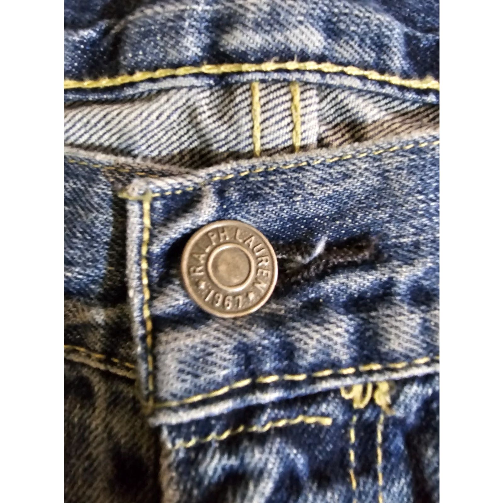 Polo Ralph Lauren VINTAGE Polo Ralph Lauren Jeans Dungarees RL Mens 40x32 Blue Cotton Denim 90s USA Mens Size US L / EU 52-54 / 3 - 4 Thumbnail