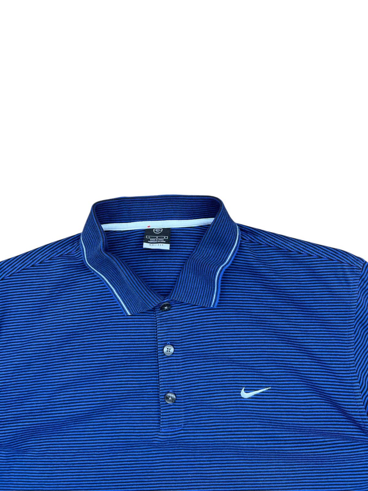Nike Vintage Nike Golf Striped Long Sleeve Polo Shirt Dri - Fit Size US L / EU 52-54 / 3 - 3 Thumbnail