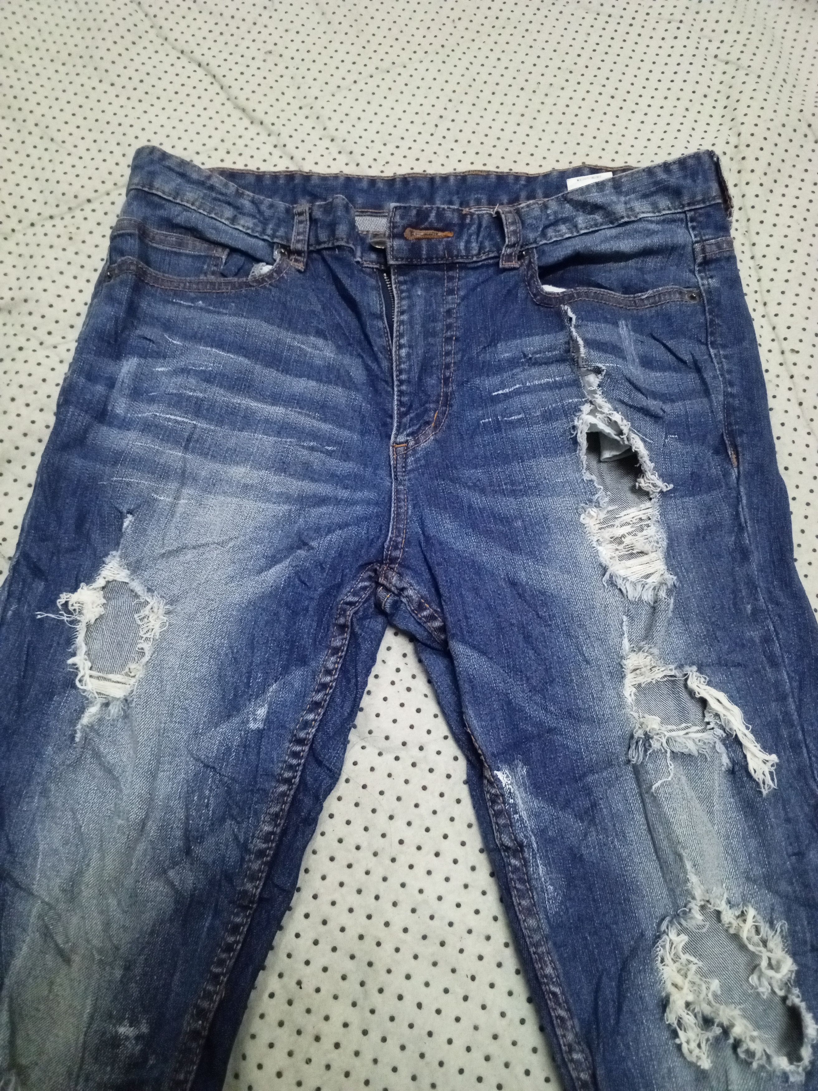 Japanese Brand × Jean DIVINER RECKLESS LIFE DENIM JEANS Size US 33 - 3 Thumbnail