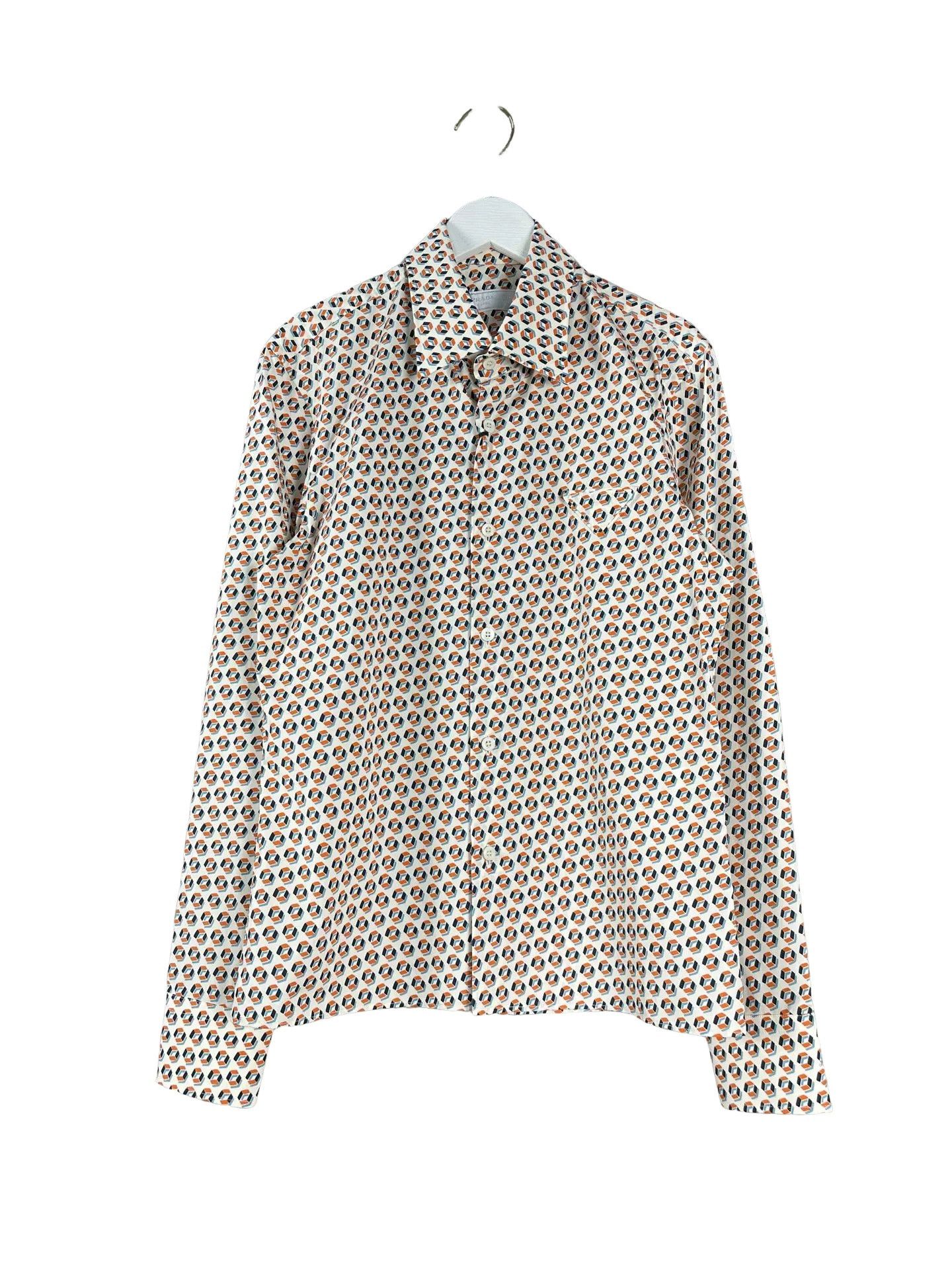 Prada Prada Runway Studded Floral Print Shirt SS12 Size 43 | Grailed