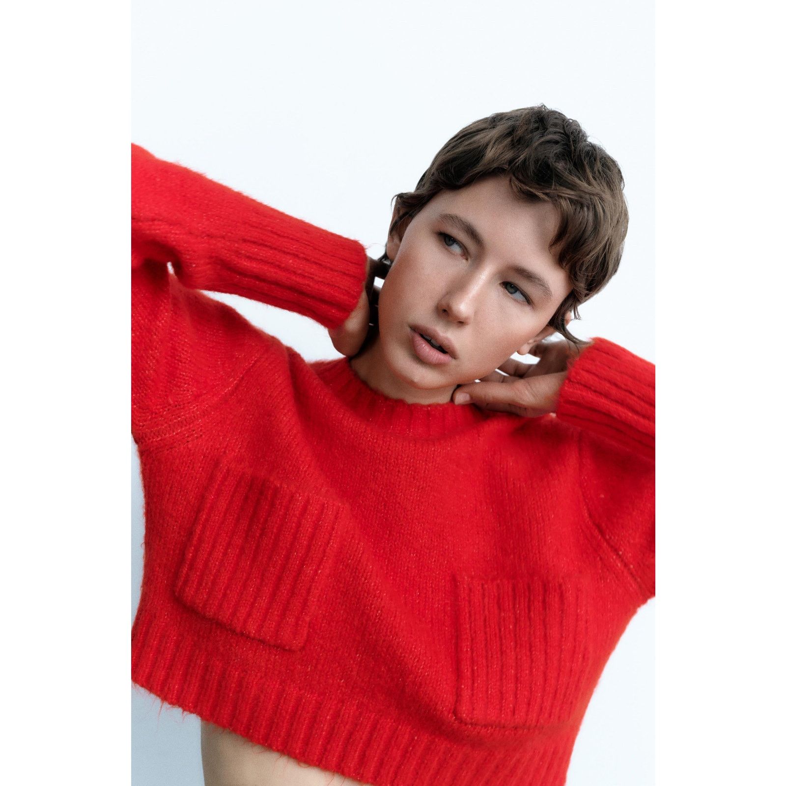 Zara ZARA Wool-Blend Knit Sweater NWT (L) Size L / US 10 / IT 46 - 15 Thumbnail
