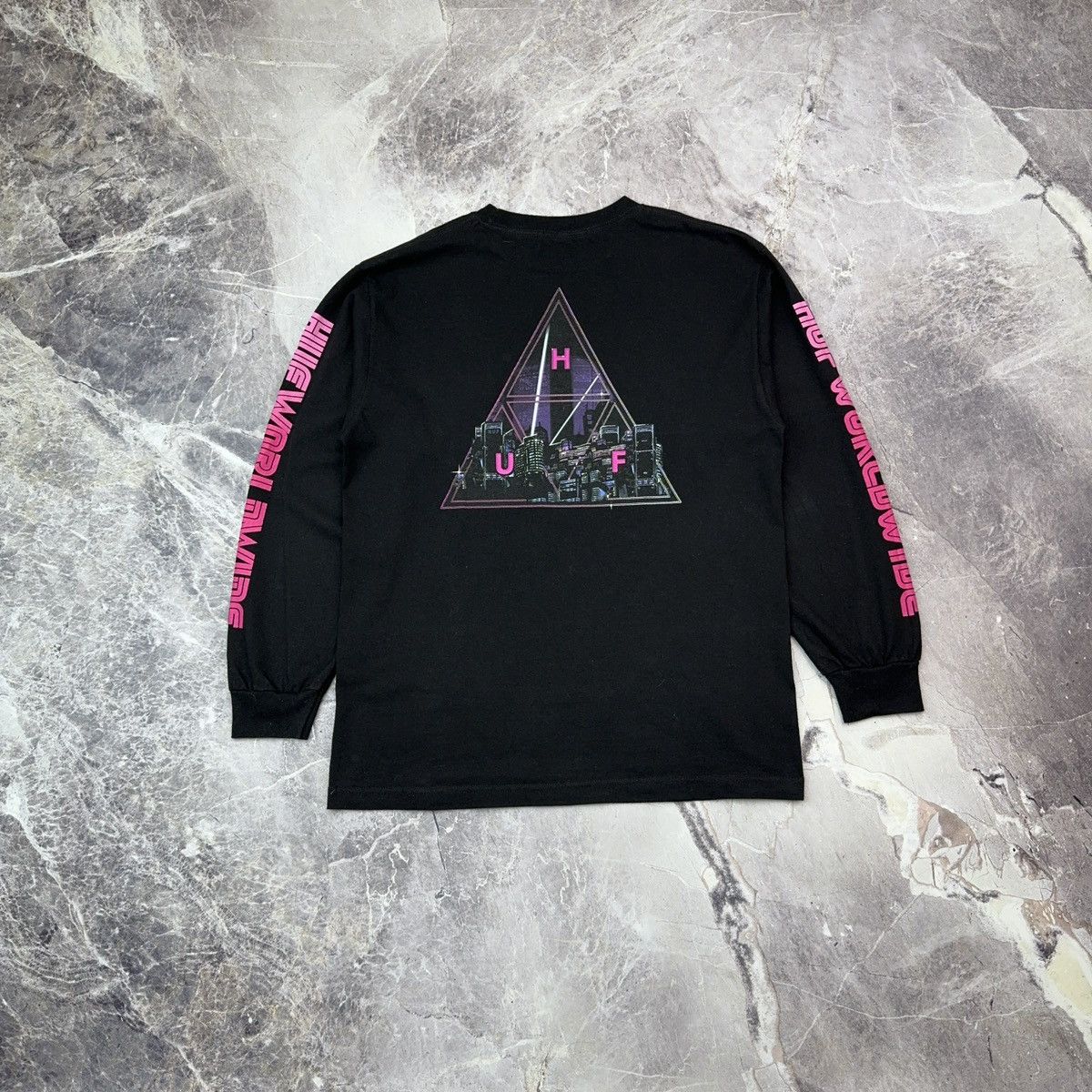 Huf Huf Longsleeve T shirt Japan Purple Skater Sk8 Streetwear M Size US M / EU 48-50 / 2 - 3 Thumbnail