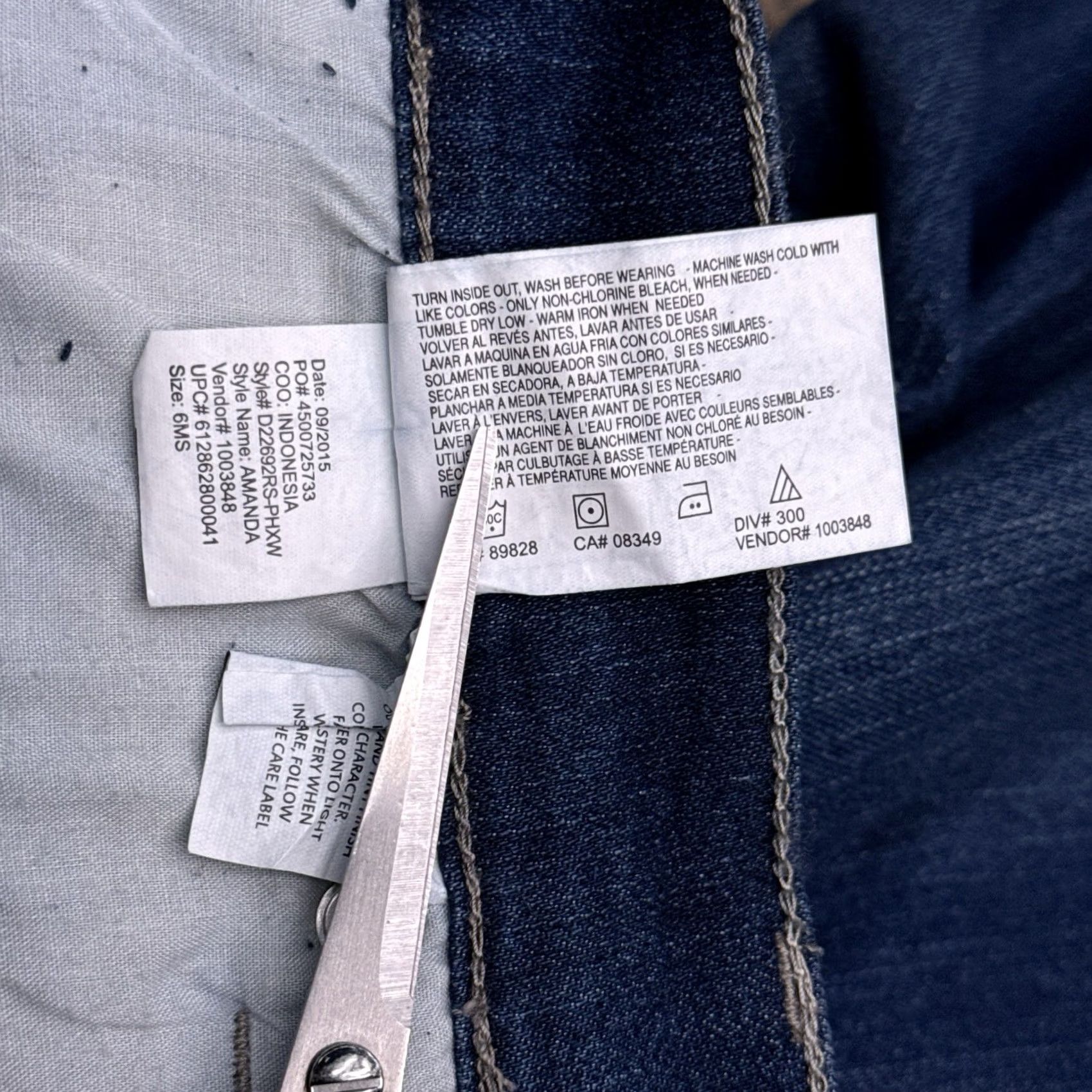 Gloria Vanderbilt Gloria Vanderbilt Amanda Jeans 6 Regular Jeans Women Blue 5-Pocket Denim Size 28" / US 6 / IT 42 - 7 Thumbnail