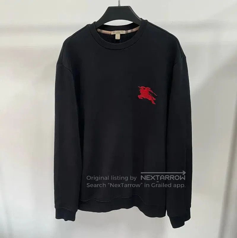 Burberry Burberry Black Crewneck Sweatshirt for Men. Size US XL / EU 56 / 4 - 1 Thumbnail