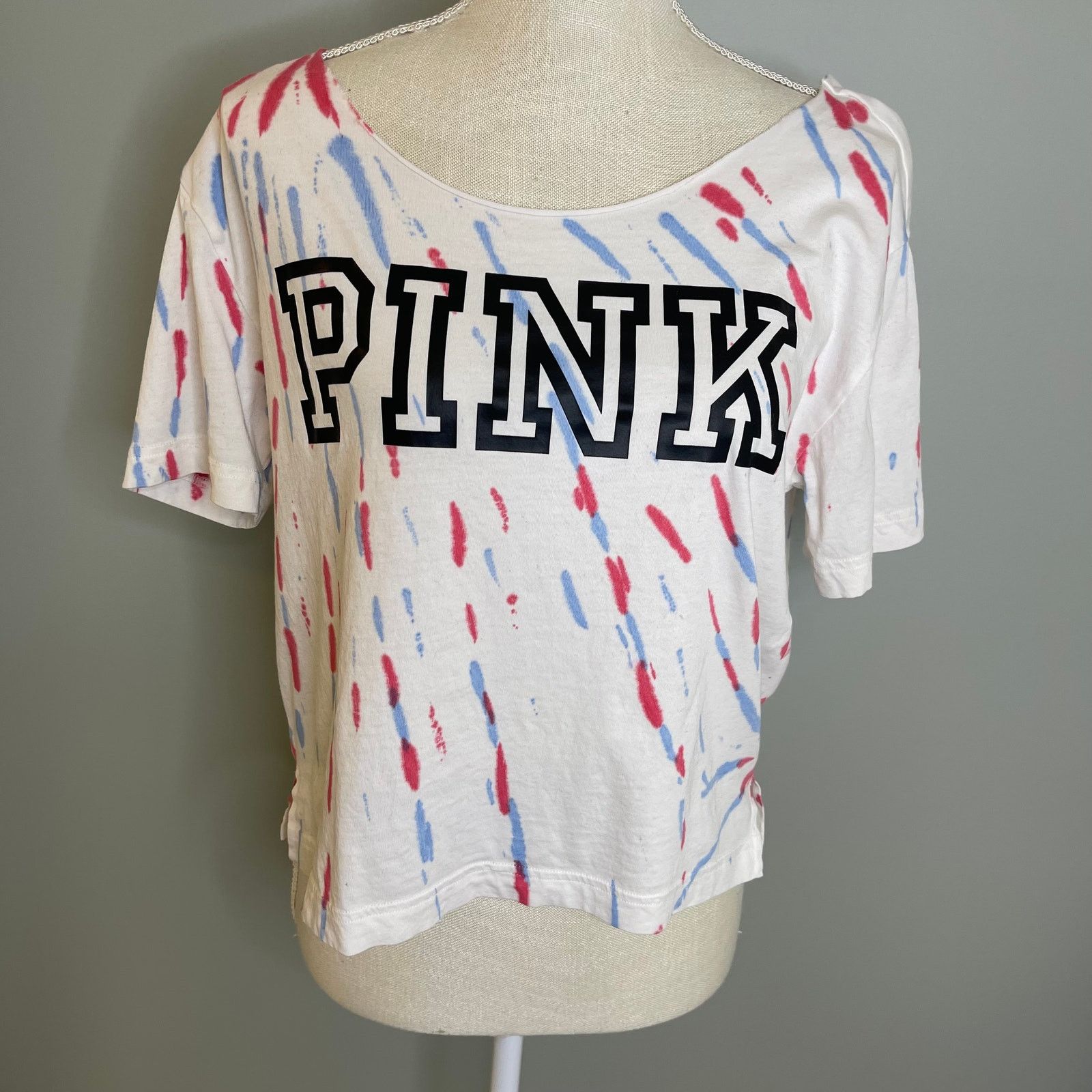 Pink PINK Victoria's Secret Tie Dye Crop Tank, XS Size XS / US 0-2 / IT 36-38 - 2 Thumbnail