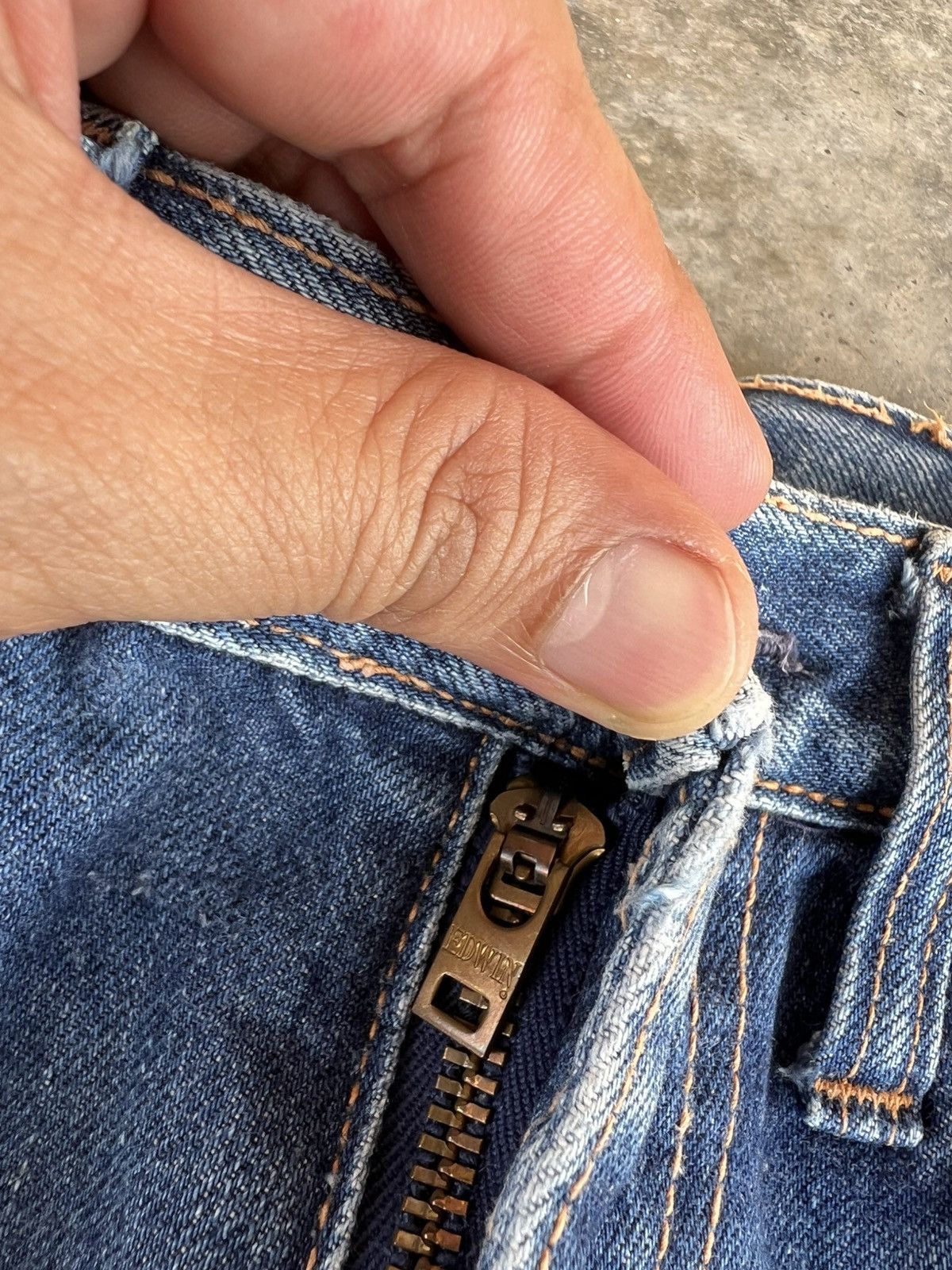 Edwin Vintage 80’s Edwin Blue Jean Japan Size US 27 - 16 Thumbnail