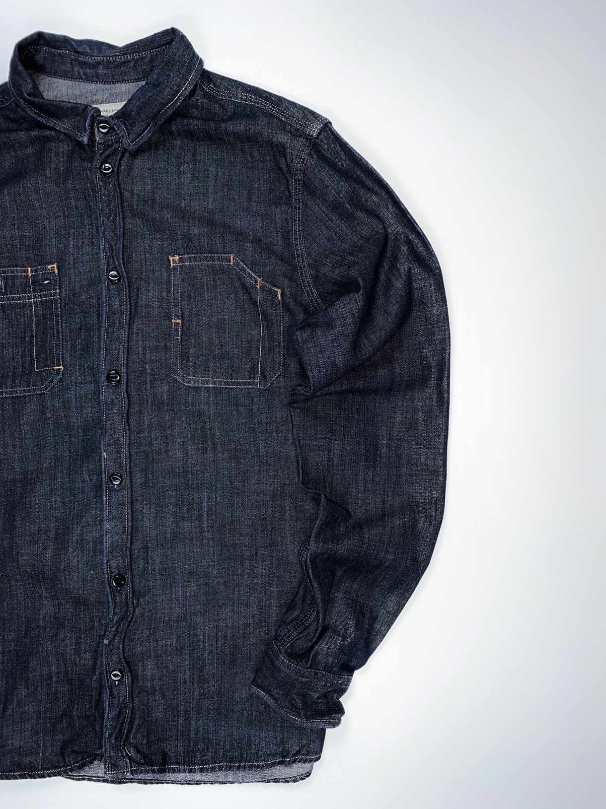 Allsaints 🚨 Allsaints vintage jeans button ups long sleeve shirt man M Size US M / EU 48-50 / 2 - 2 Thumbnail