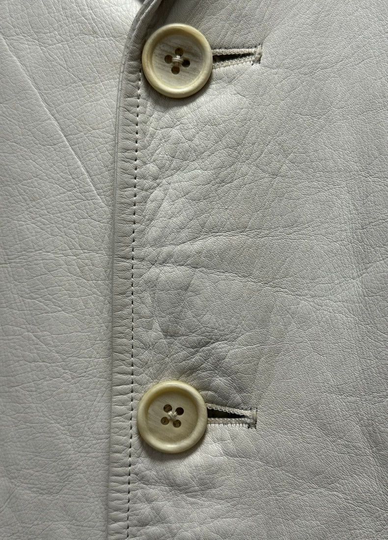 Yohji Yamamoto Yohji Yamamoto Yohji Yamamoto 1997AW White Leather Coat Size US S / EU 44-46 / 1 - 3 Thumbnail