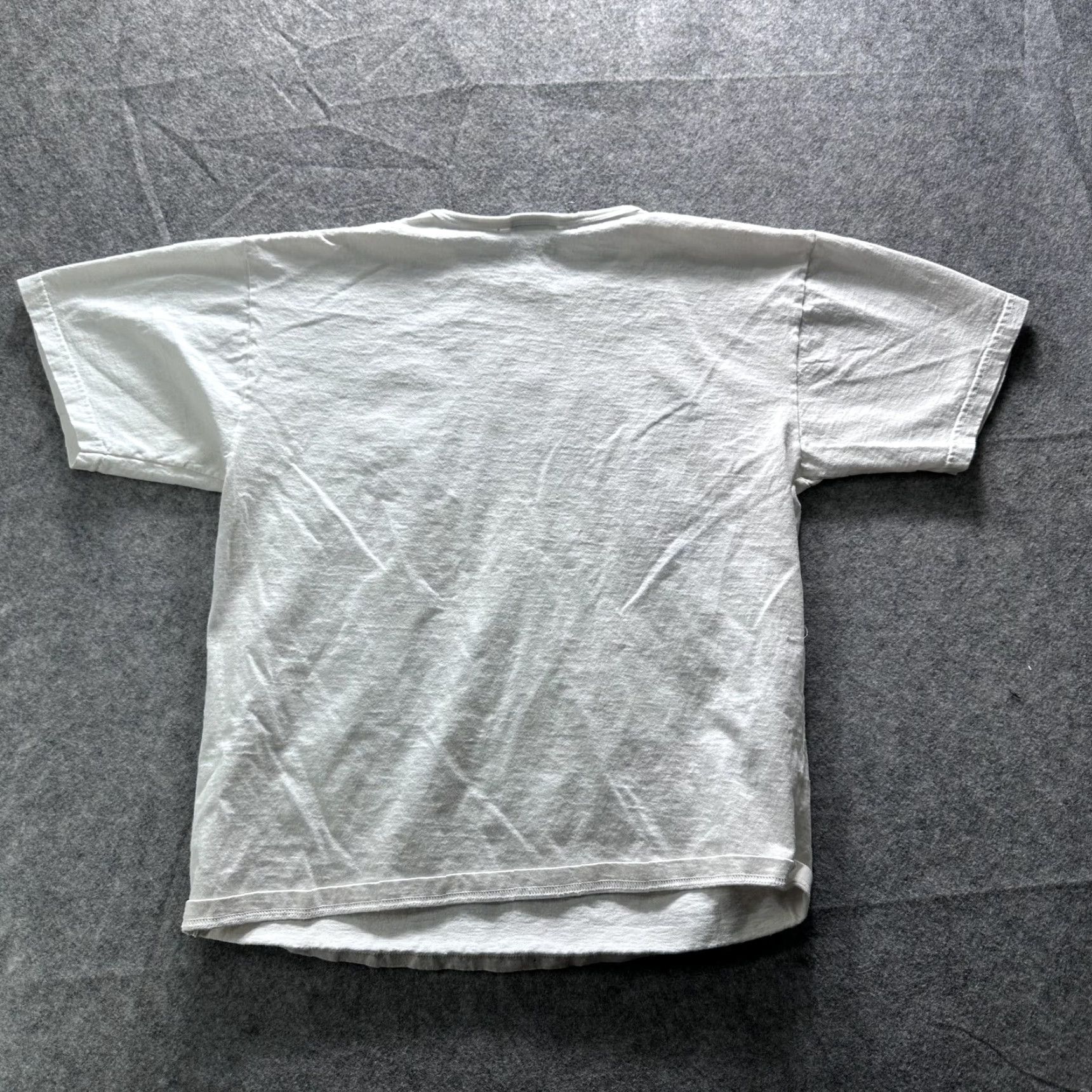 Vintage Dont Be A Scaredy Cat Shirt Mens Large White Halloween Pumpkin Black Cat Tee Size US L / EU 52-54 / 3 - 6 Thumbnail