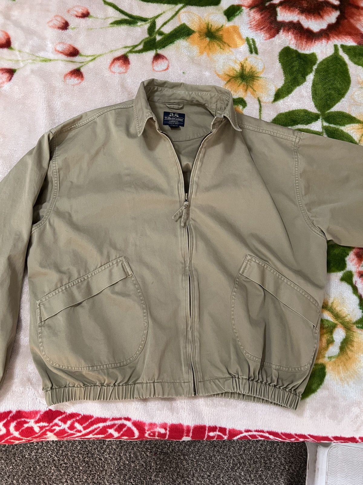 Vintage VINTAGE WILLIS & GEIGER Men's Bomber Jacket Size US L / EU 52-54 / 3 - 1 Thumbnail