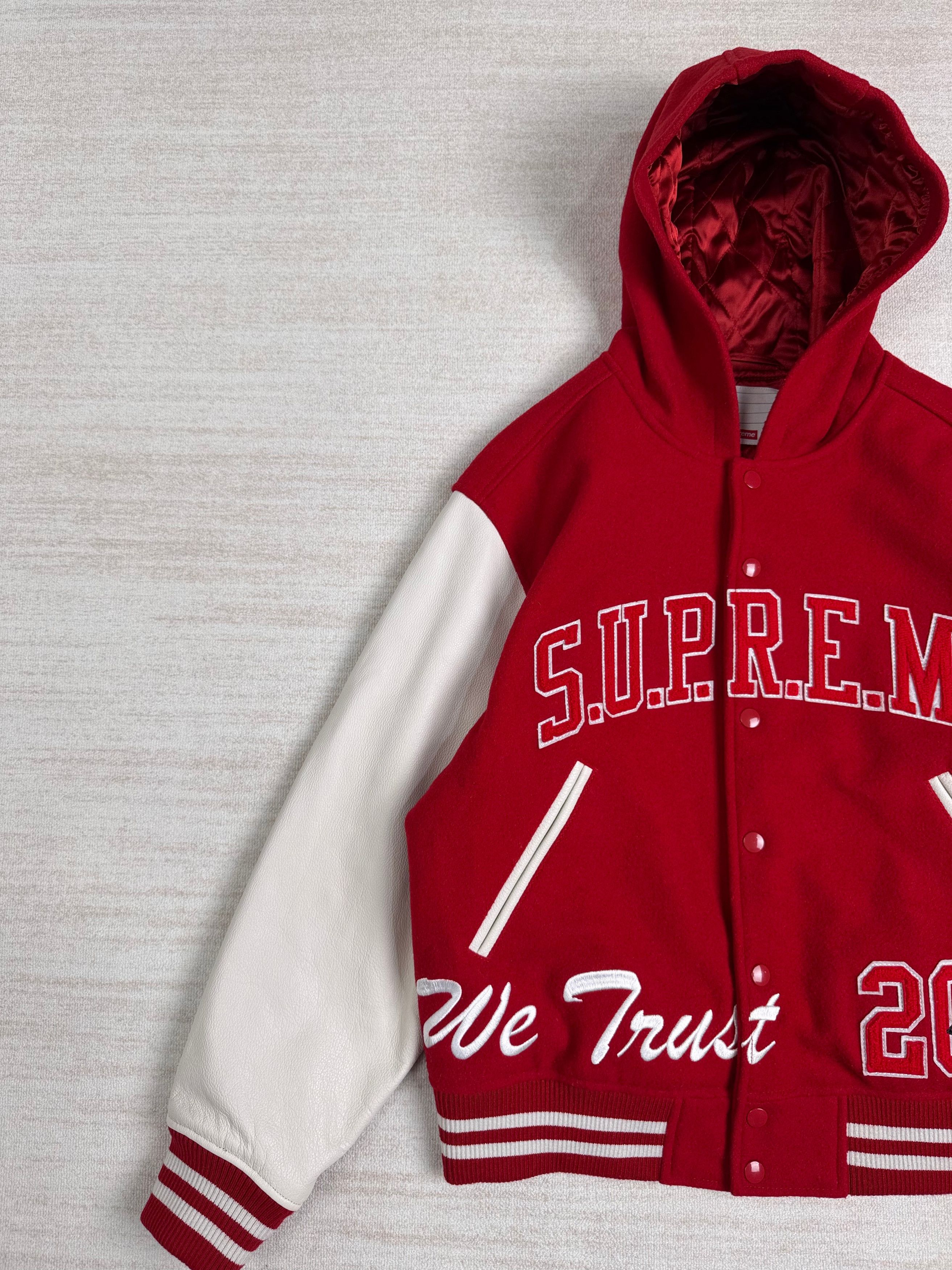 Supreme UNWORN* FW20 King Hooded Varsity Jacket Size S Size US S / EU 44-46 / 1 - 5 Thumbnail