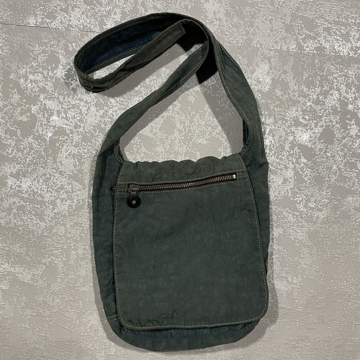 If Six Was Nine x Le Grande Bleu L G B Vintage Y2K Kipling Messenger Bag in Green, Men's