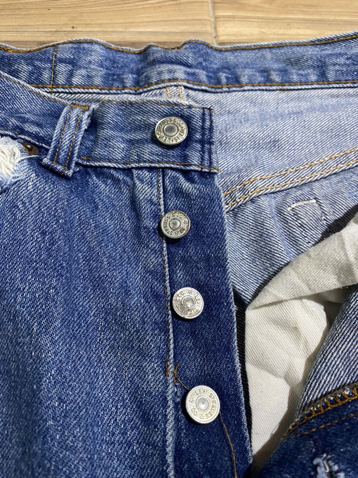 Levi's × Levi's Vintage Clothing × Vintage VINTAGE LEVIS 501 365 DISTRESSED JEANS Size US 29 - 8 Thumbnail